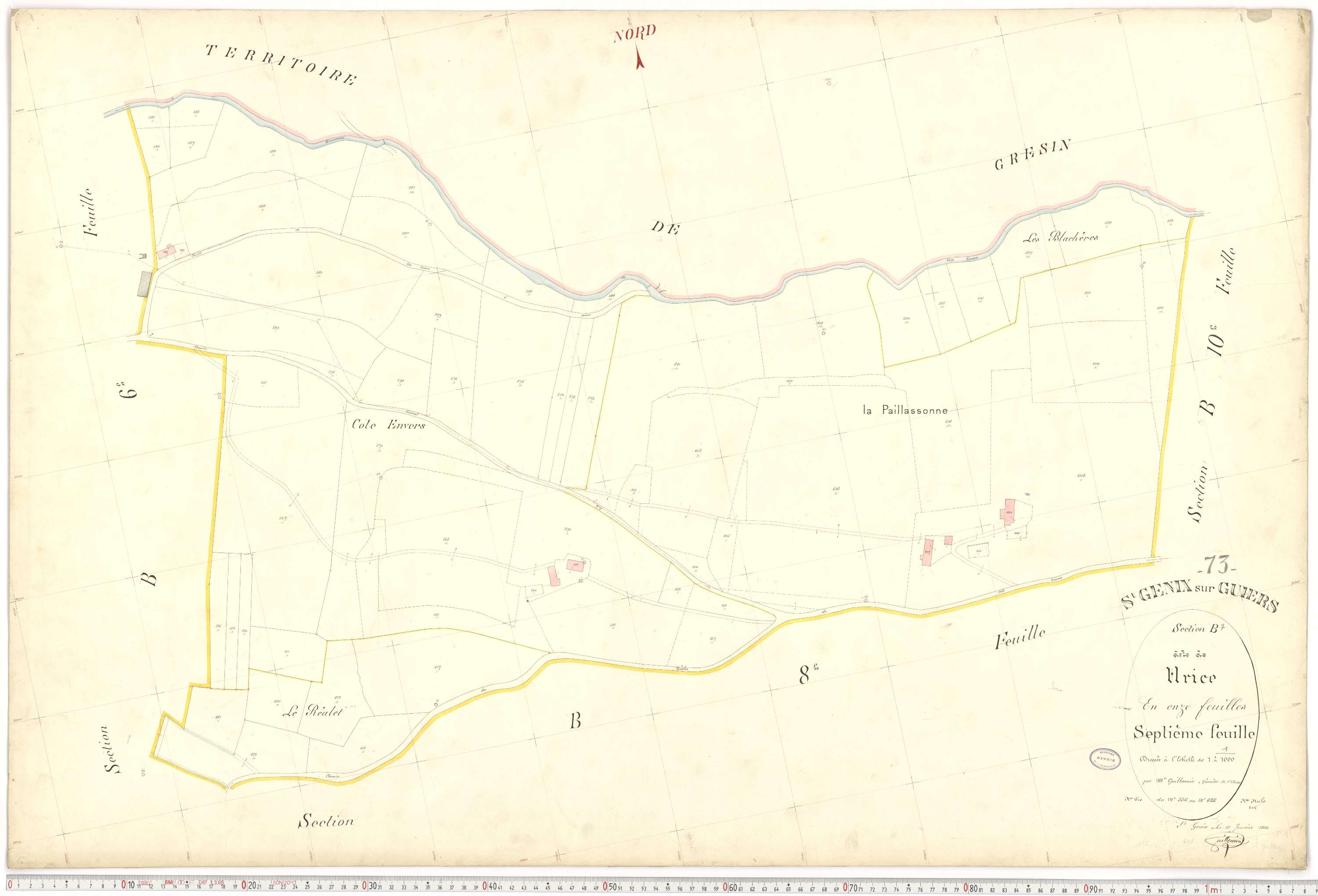 Saint-Genix-sur-Guiers - Plans cadastraux du premier cadastre français.