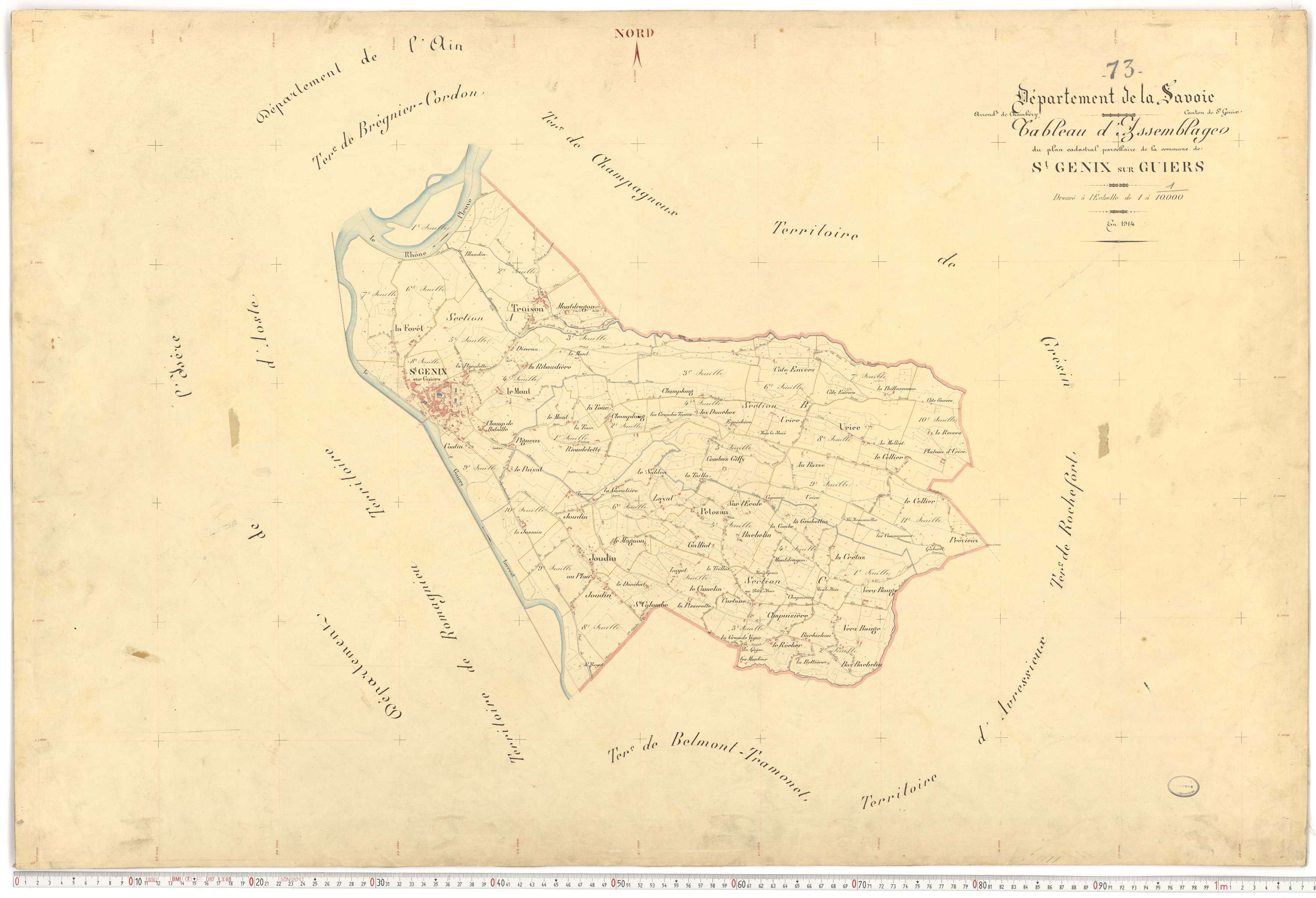 Saint-Genix-sur-Guiers - Plans cadastraux du premier cadastre français.
