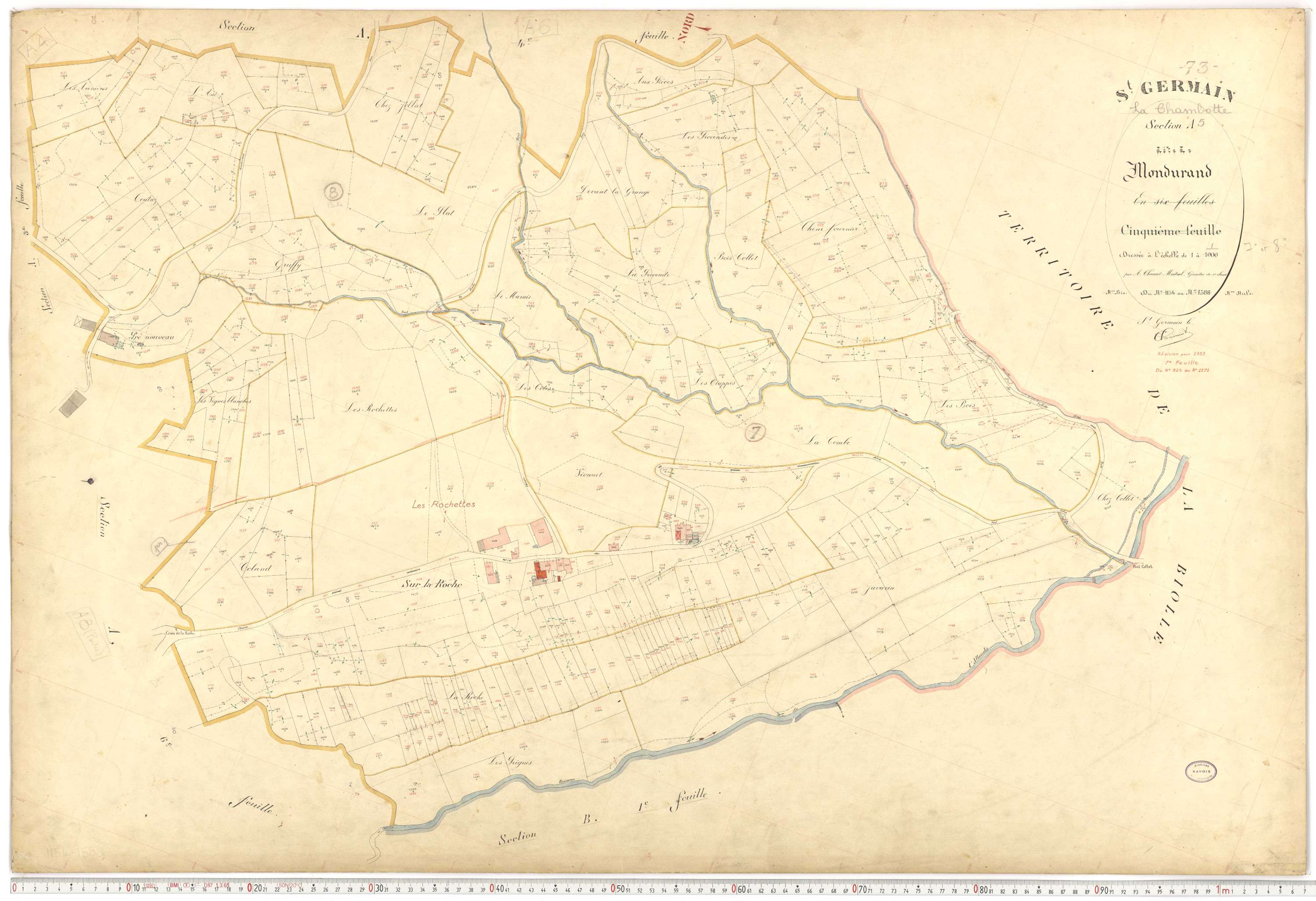 Saint-Germain-la-Chambotte - Plans cadastraux du premier cadastre français.