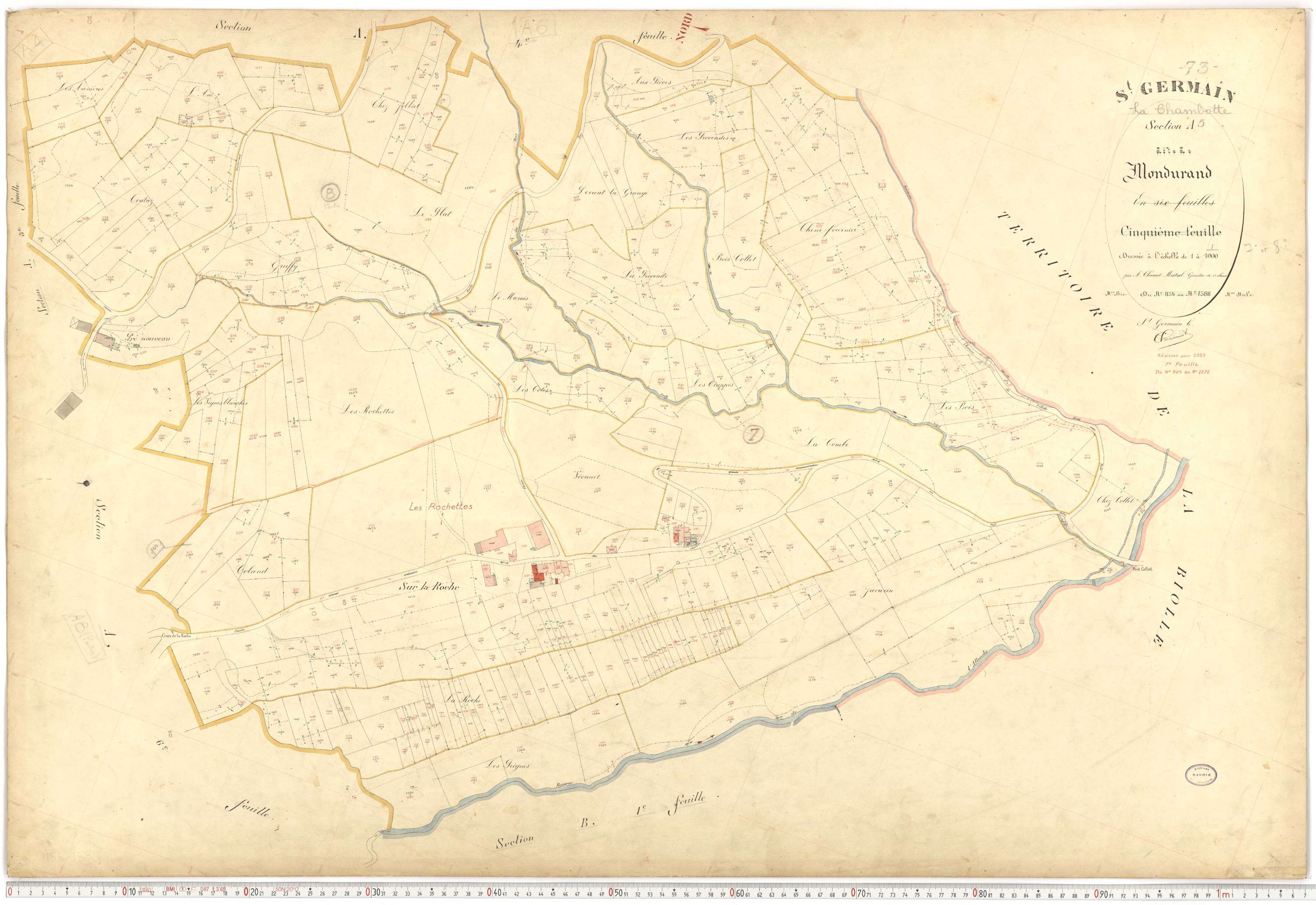 Saint-Germain-la-Chambotte - Plans cadastraux du premier cadastre français.