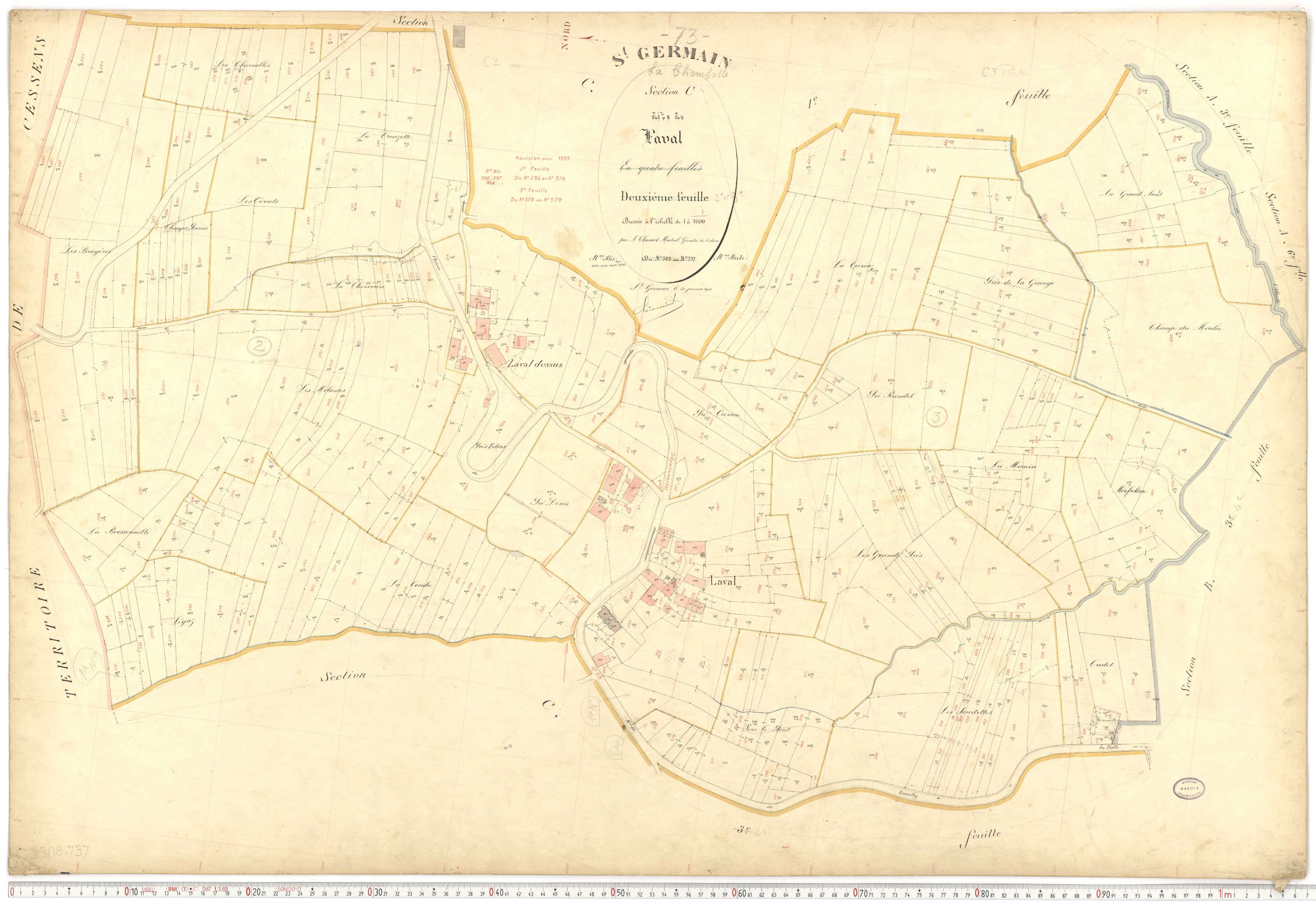 Saint-Germain-la-Chambotte - Plans cadastraux du premier cadastre français.