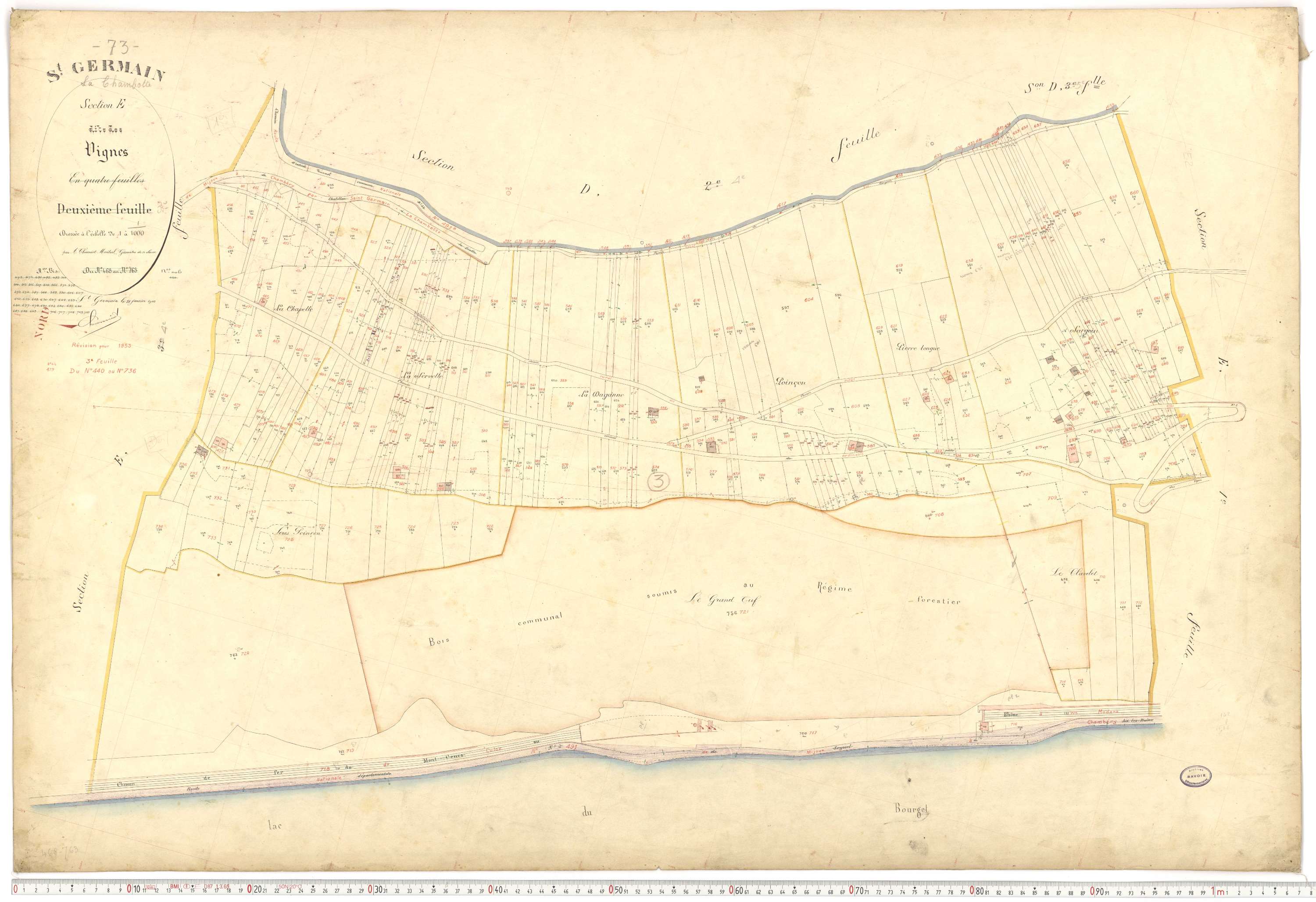 Saint-Germain-la-Chambotte - Plans cadastraux du premier cadastre français.