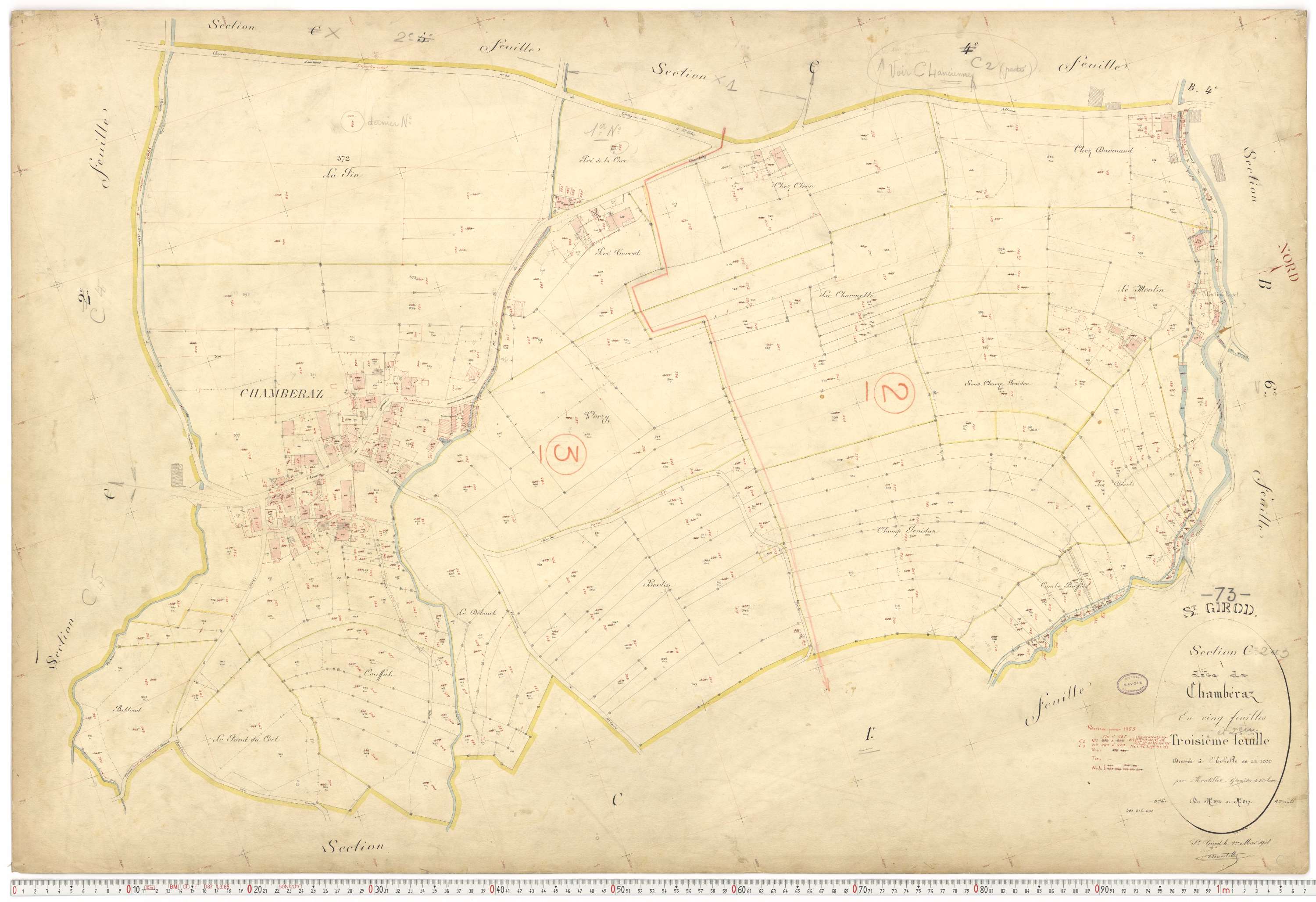 Saint-Girod - Cadastre français (1908).