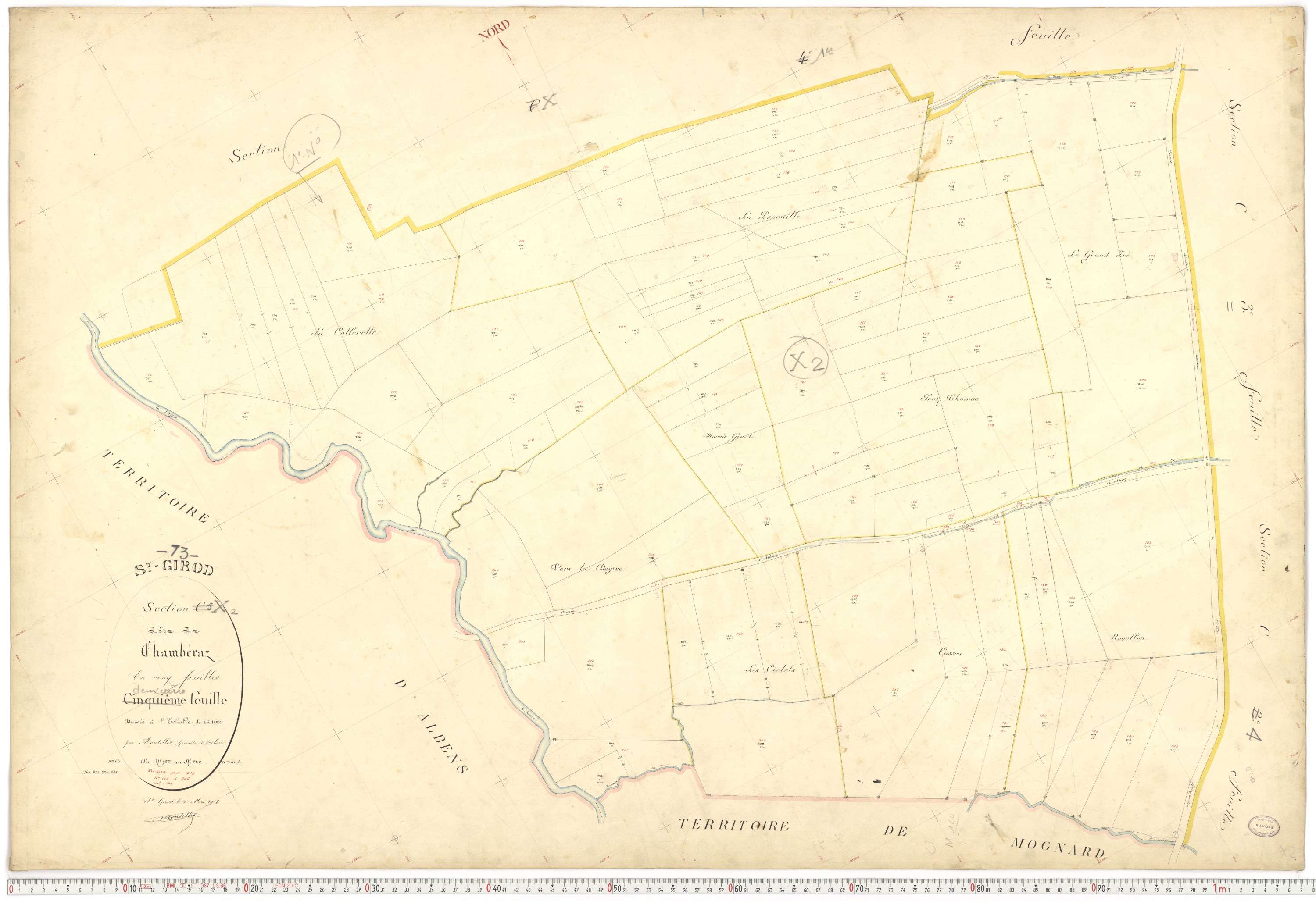 Saint-Girod - Cadastre français (1908).