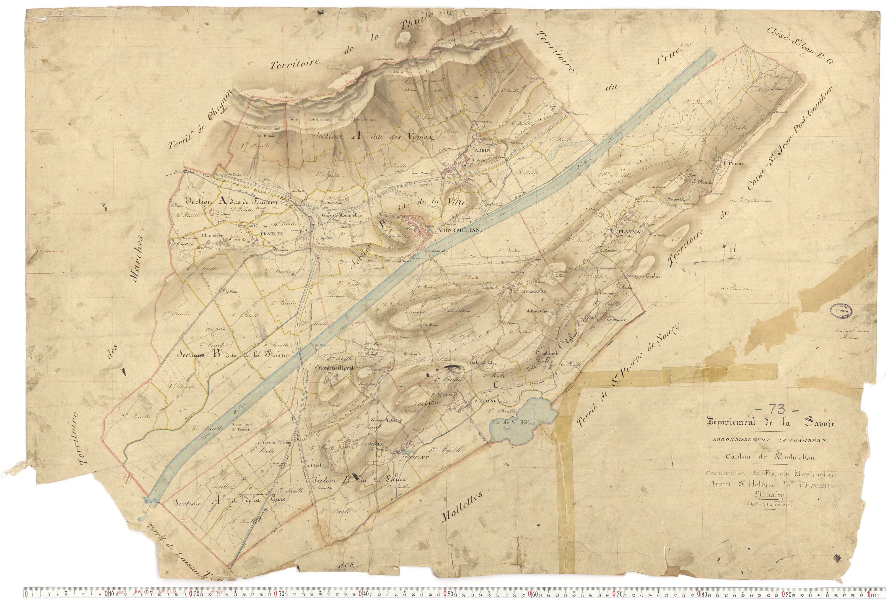 Sainte-Hélène-du-Lac - Plans cadastraux du premier cadastre français.