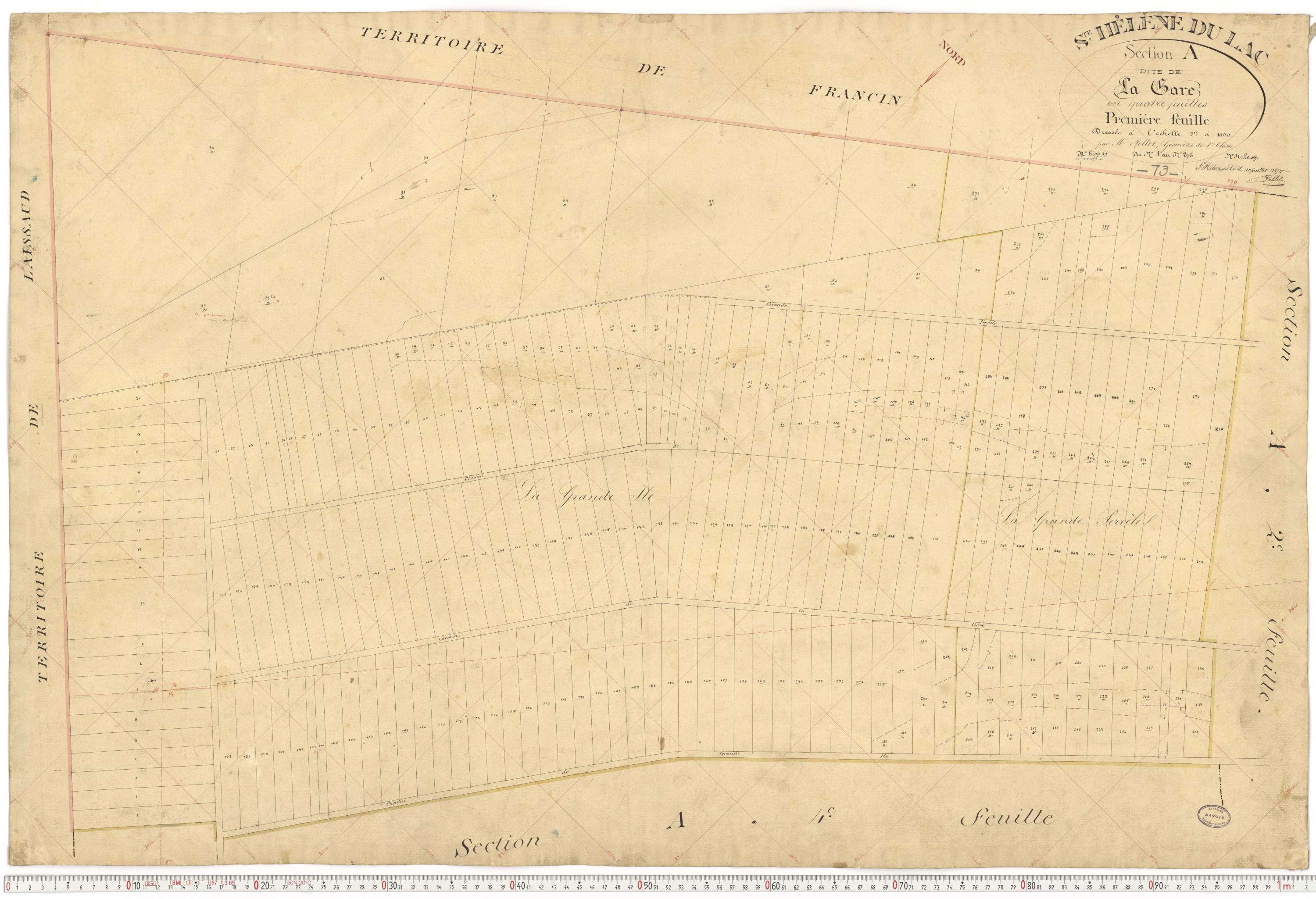 Sainte-Hélène-du-Lac - Plans cadastraux du premier cadastre français.