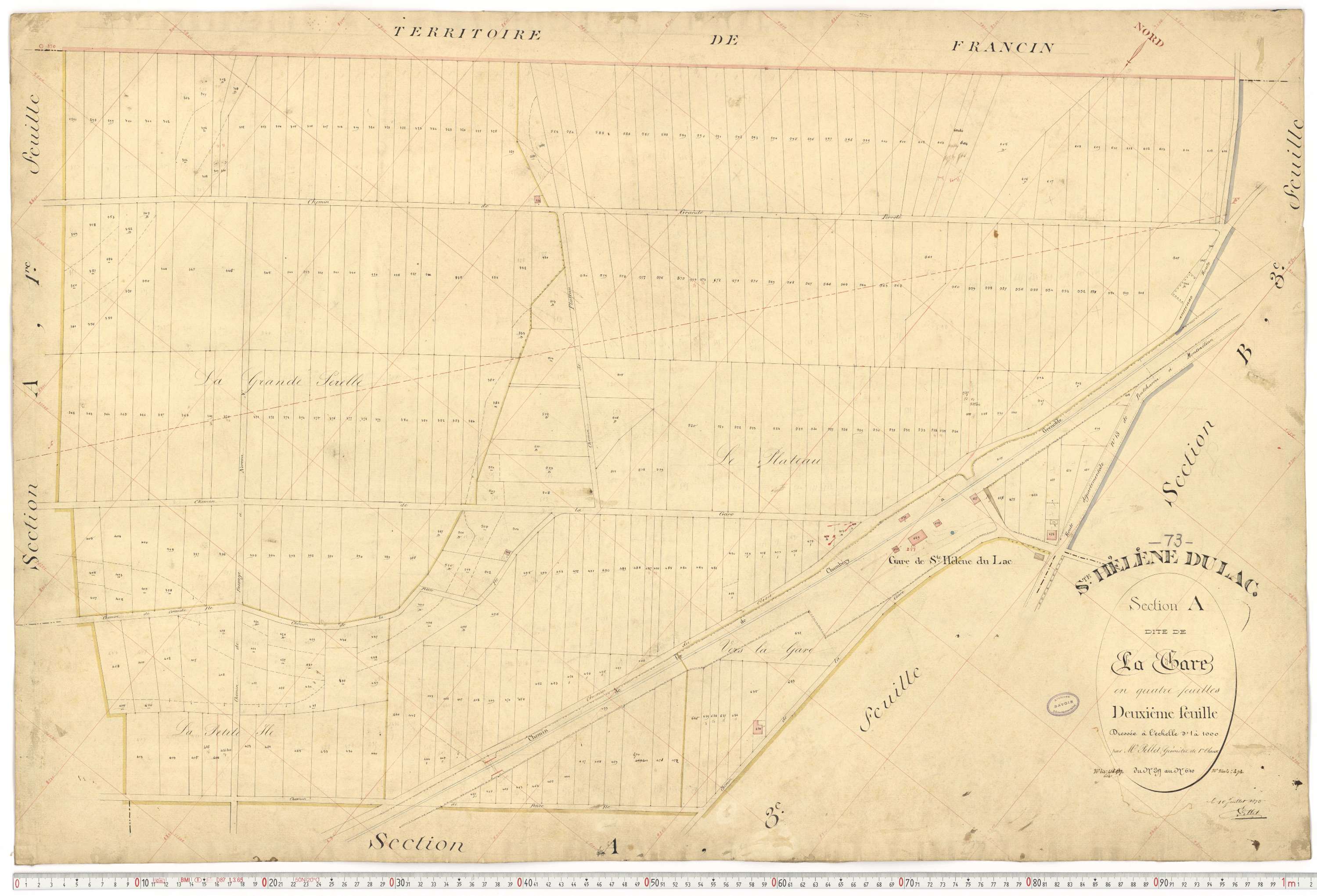 Sainte-Hélène-du-Lac - Plans cadastraux du premier cadastre français.