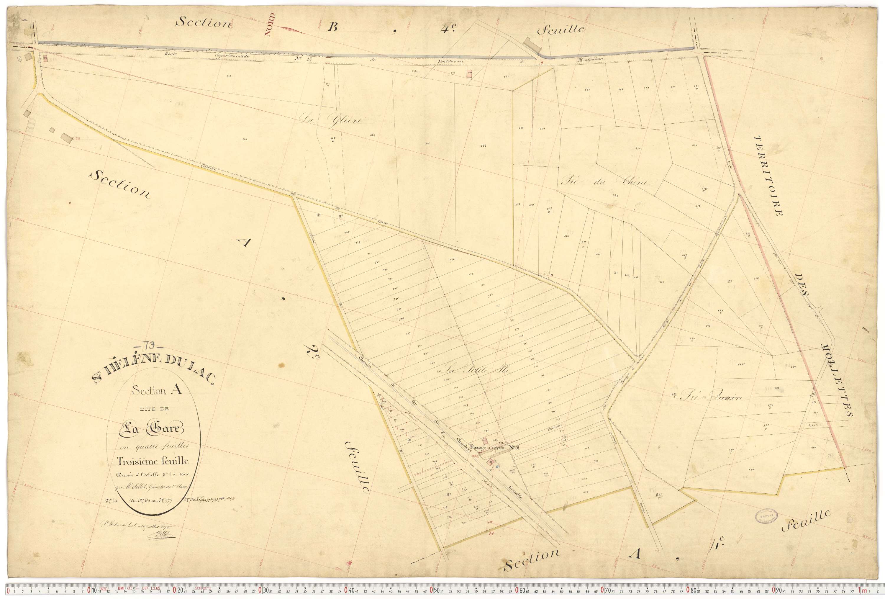 Sainte-Hélène-du-Lac - Plans cadastraux du premier cadastre français.