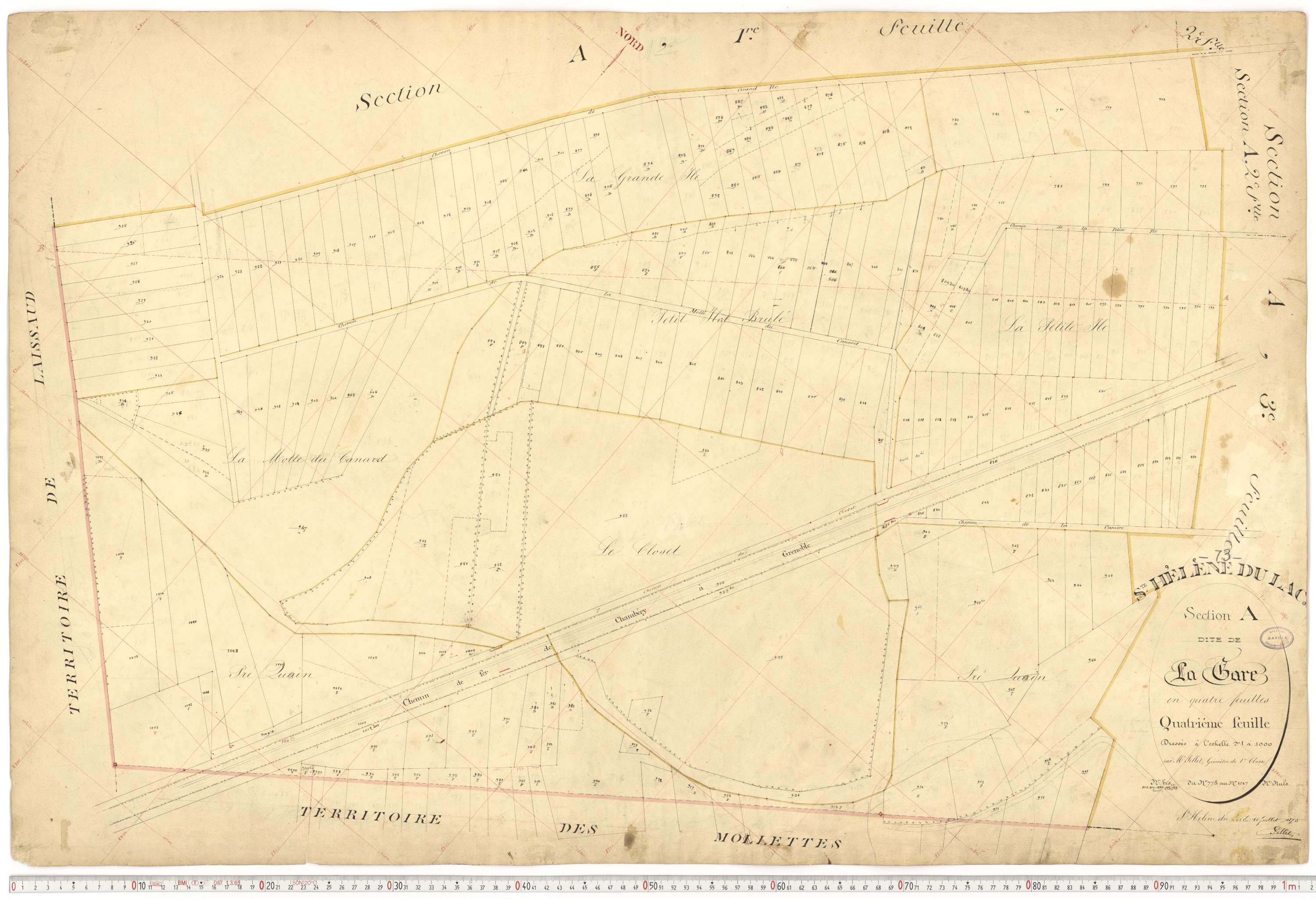 Sainte-Hélène-du-Lac - Plans cadastraux du premier cadastre français.
