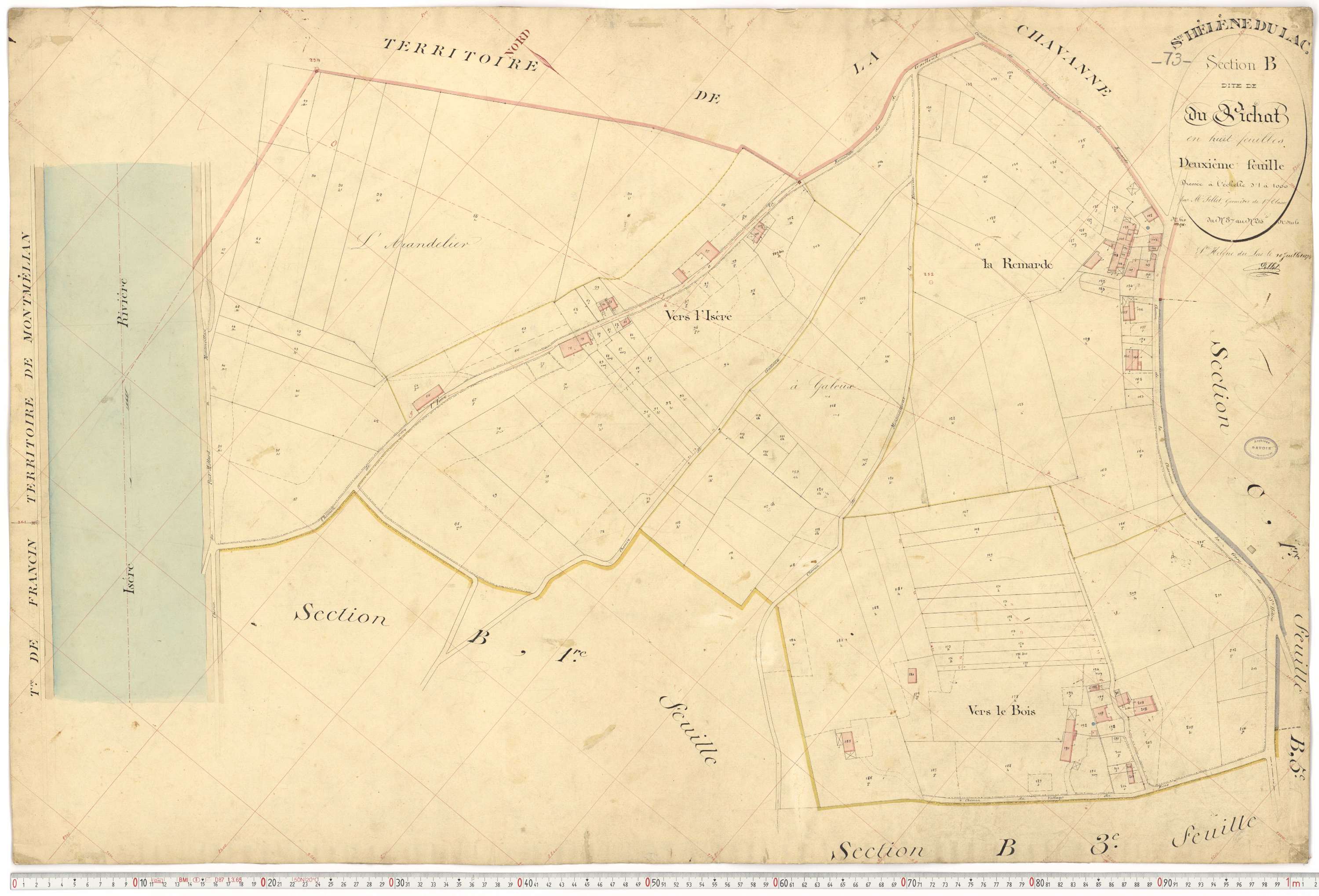 Sainte-Hélène-du-Lac - Plans cadastraux du premier cadastre français.