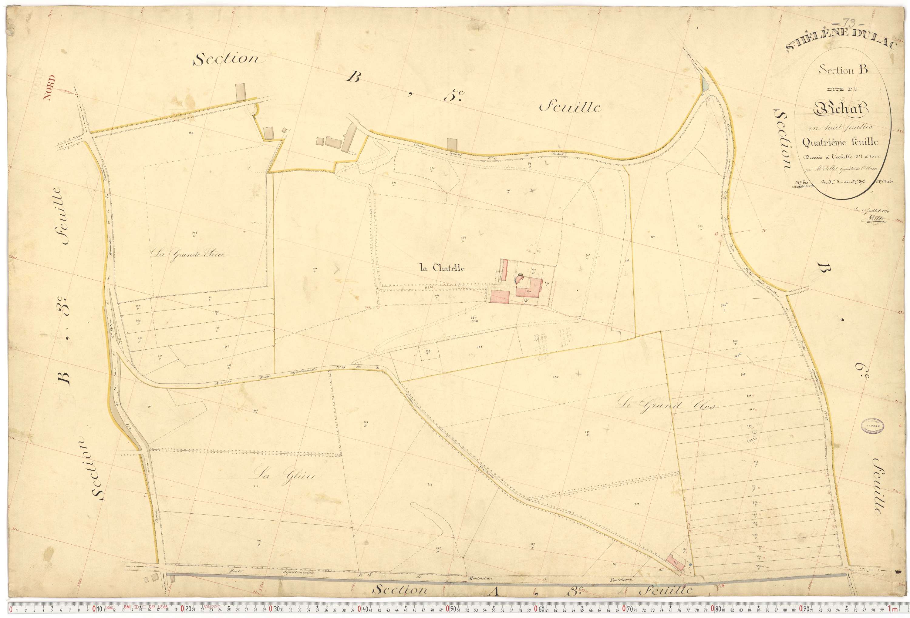 Sainte-Hélène-du-Lac - Plans cadastraux du premier cadastre français.