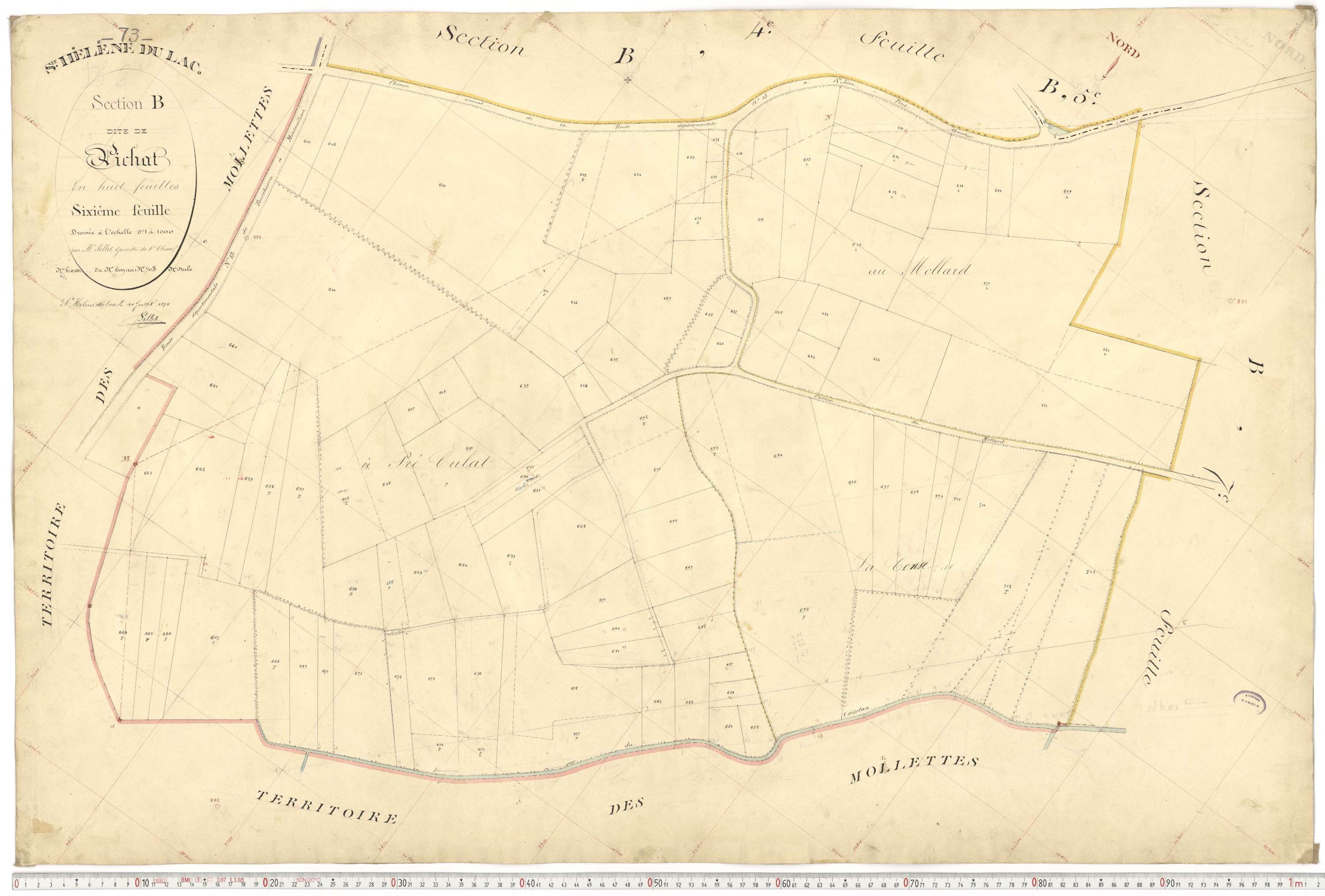 Sainte-Hélène-du-Lac - Plans cadastraux du premier cadastre français.