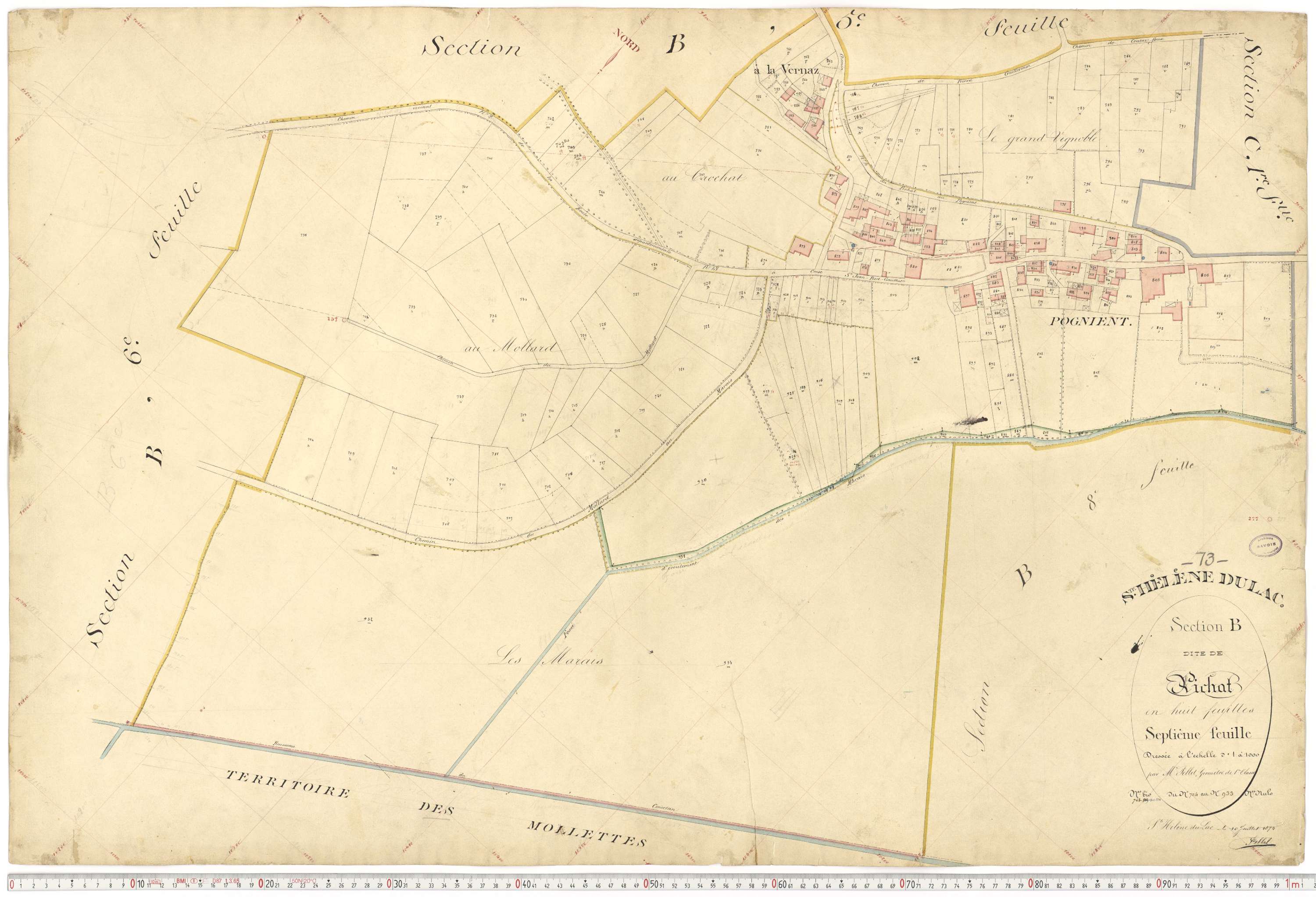 Sainte-Hélène-du-Lac - Plans cadastraux du premier cadastre français.