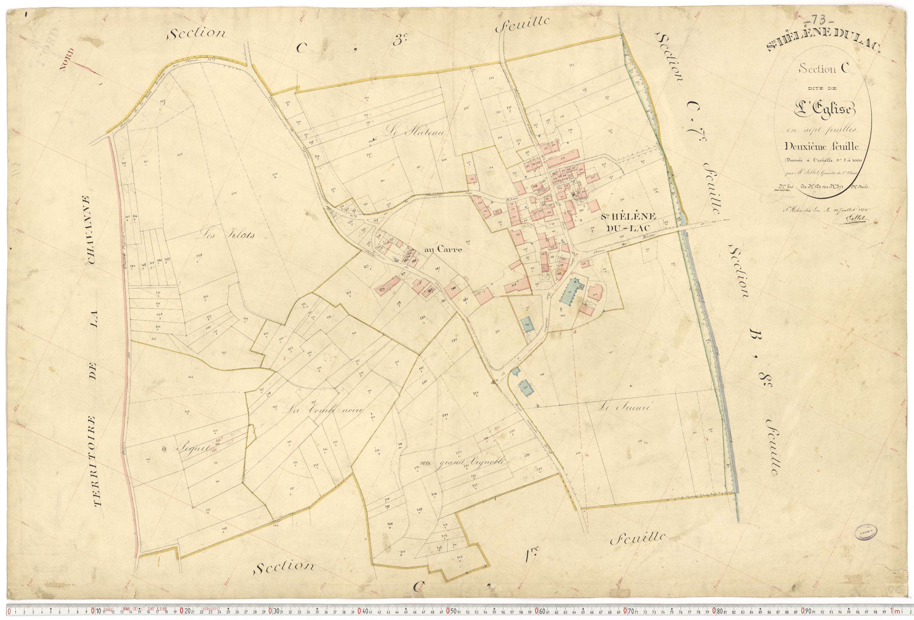 Sainte-Hélène-du-Lac - Plans cadastraux du premier cadastre français.