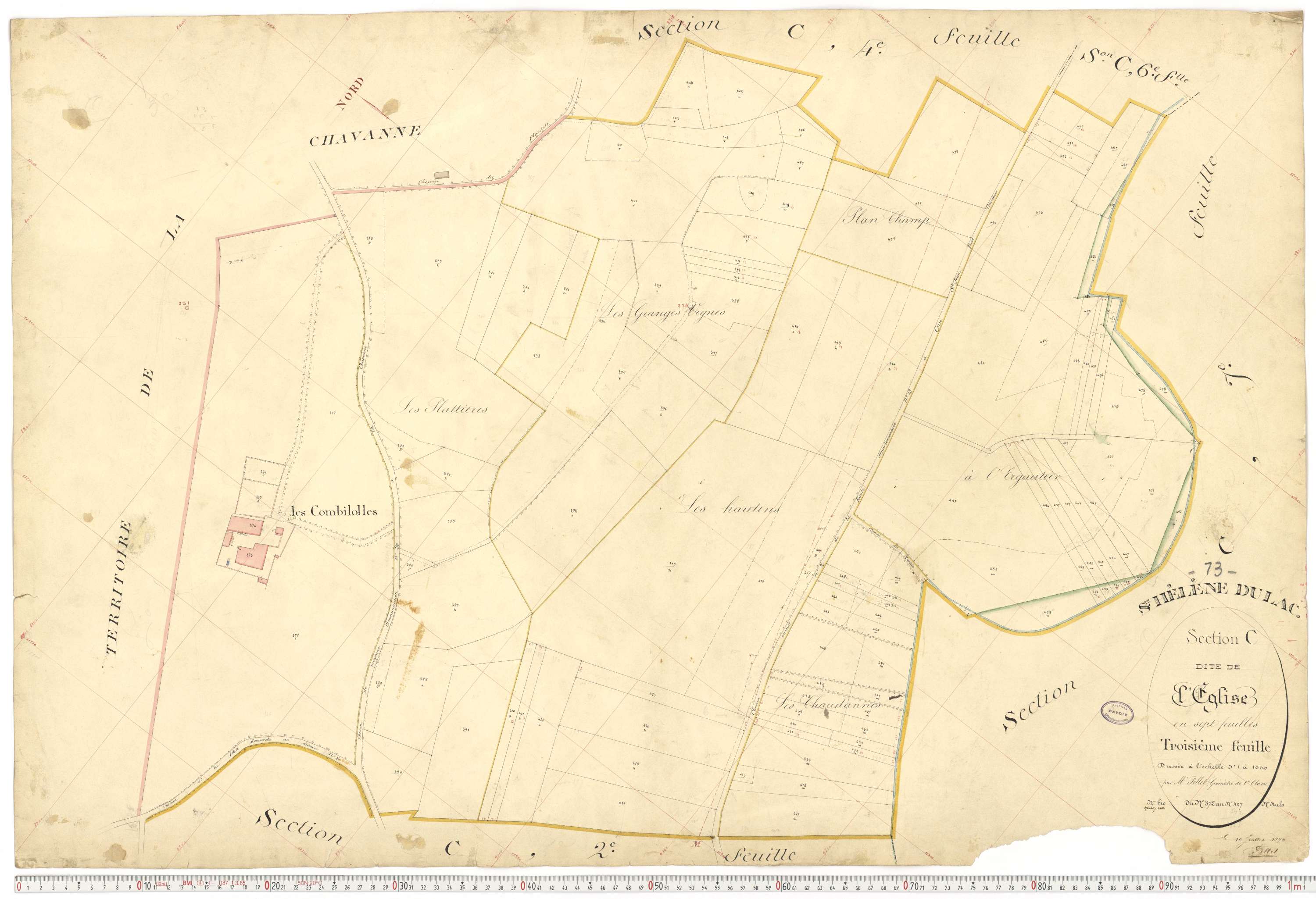 Sainte-Hélène-du-Lac - Plans cadastraux du premier cadastre français.