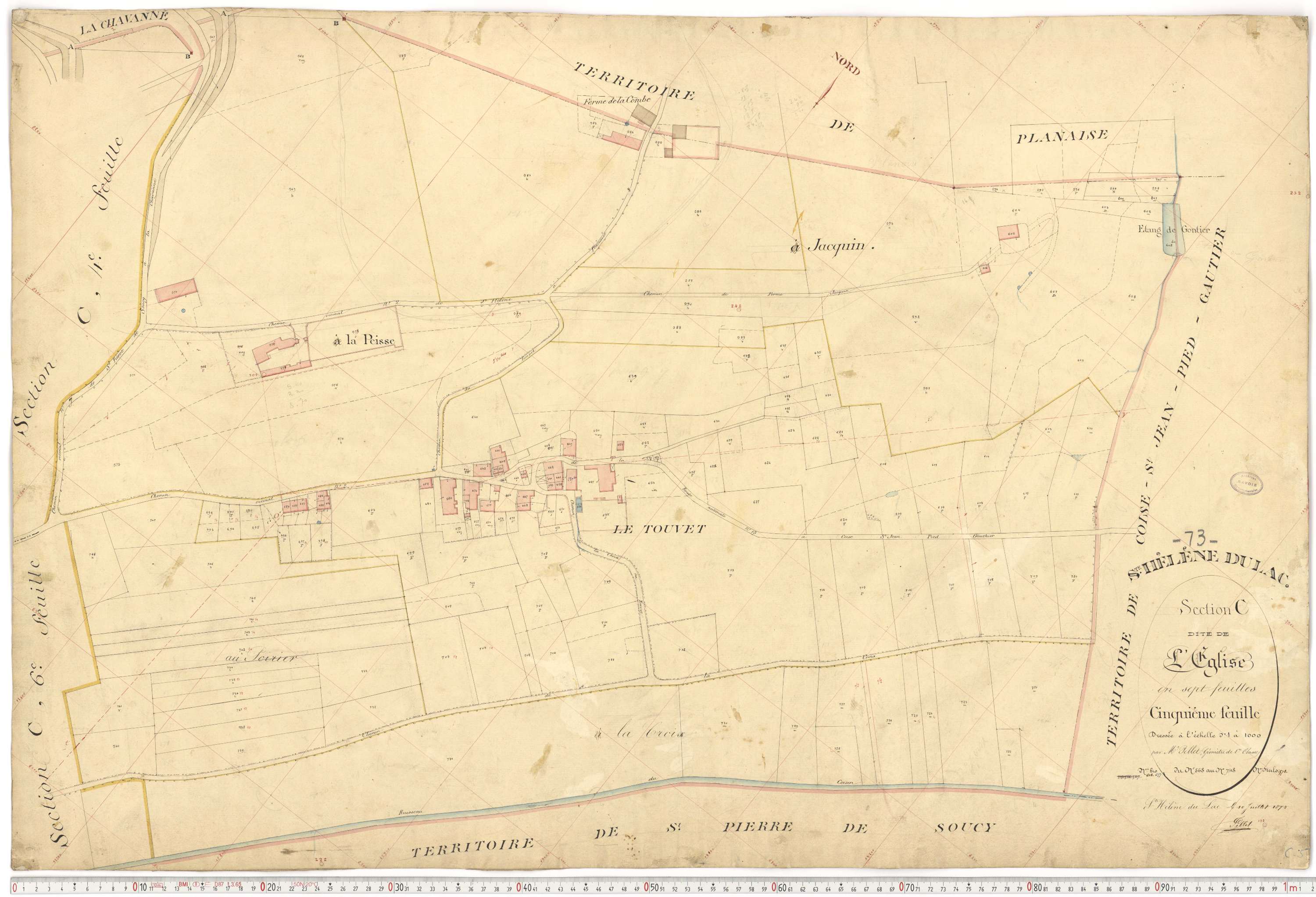 Sainte-Hélène-du-Lac - Plans cadastraux du premier cadastre français.