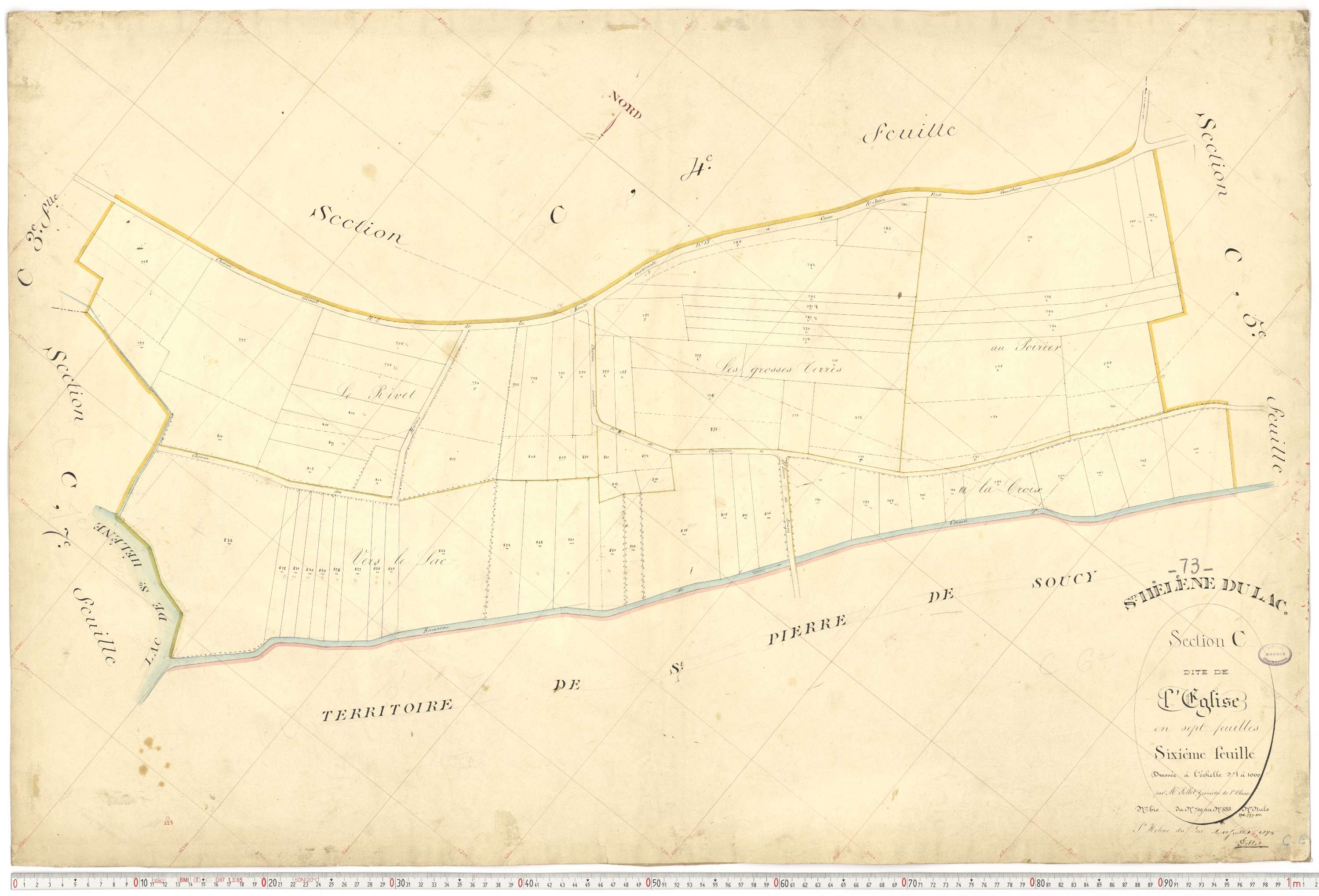 Sainte-Hélène-du-Lac - Plans cadastraux du premier cadastre français.