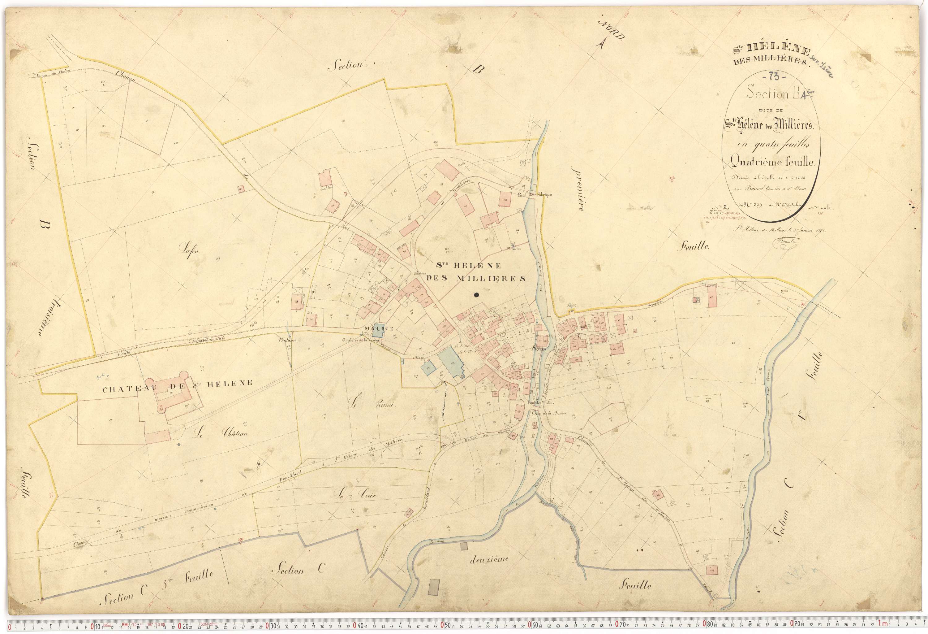 Sainte-Hélène-sur-Isère - Plans cadastraux du premier cadastre français.