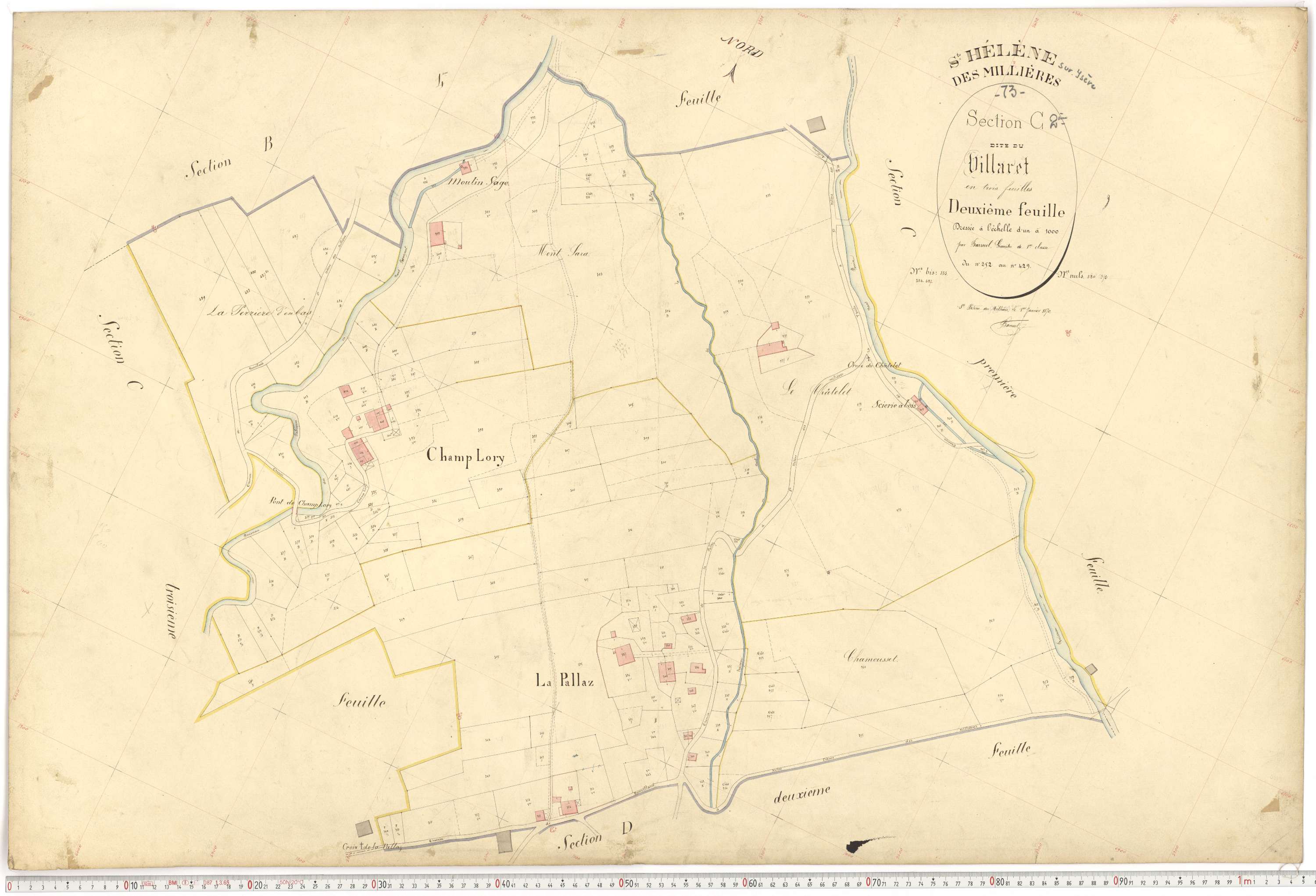 Sainte-Hélène-sur-Isère - Plans cadastraux du premier cadastre français.