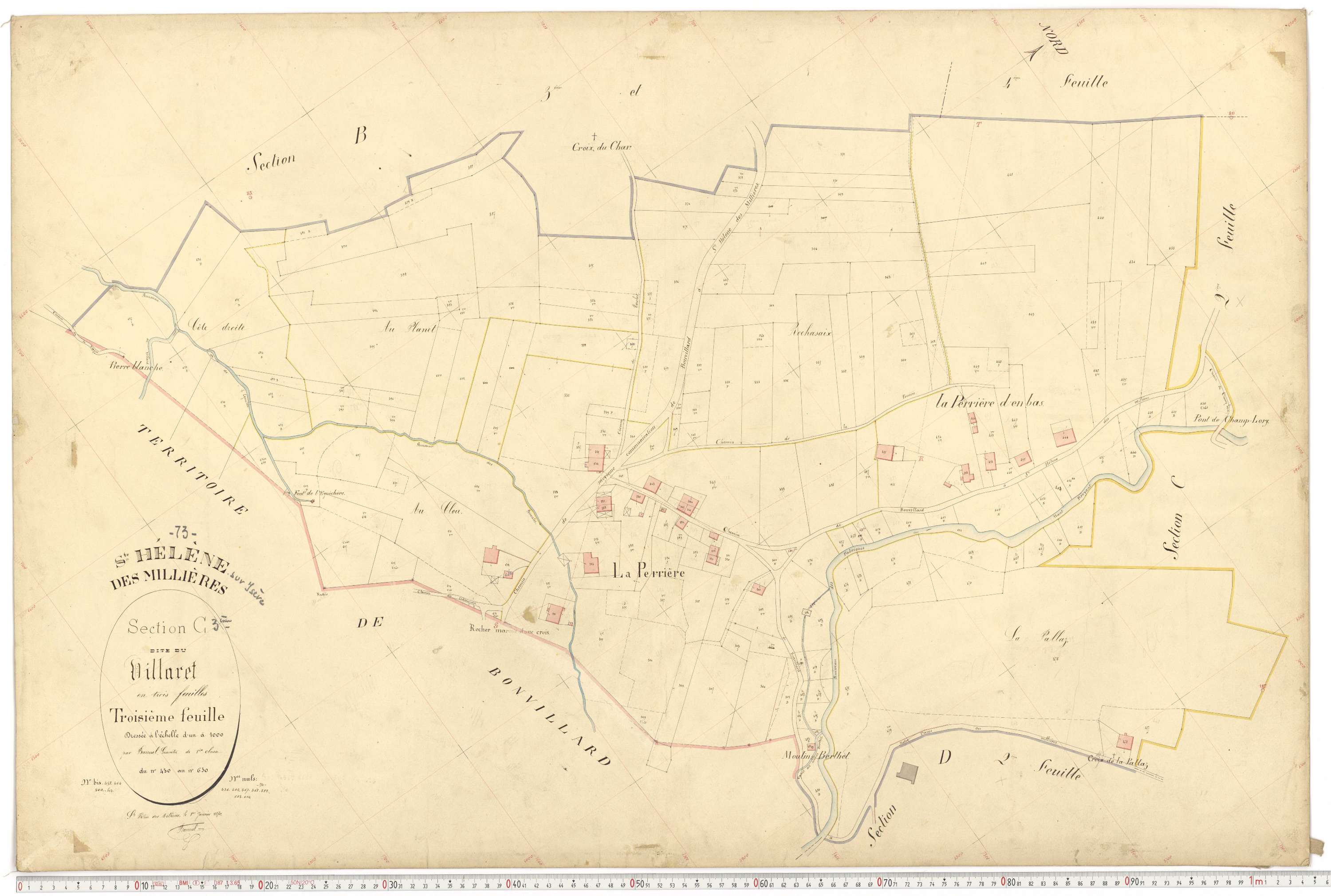 Sainte-Hélène-sur-Isère - Plans cadastraux du premier cadastre français.
