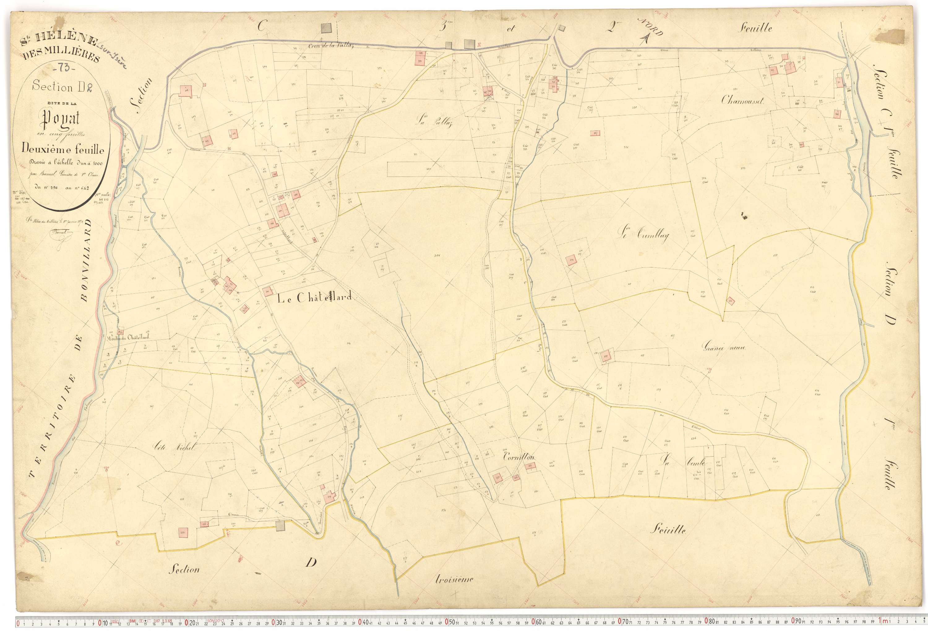 Sainte-Hélène-sur-Isère - Plans cadastraux du premier cadastre français.