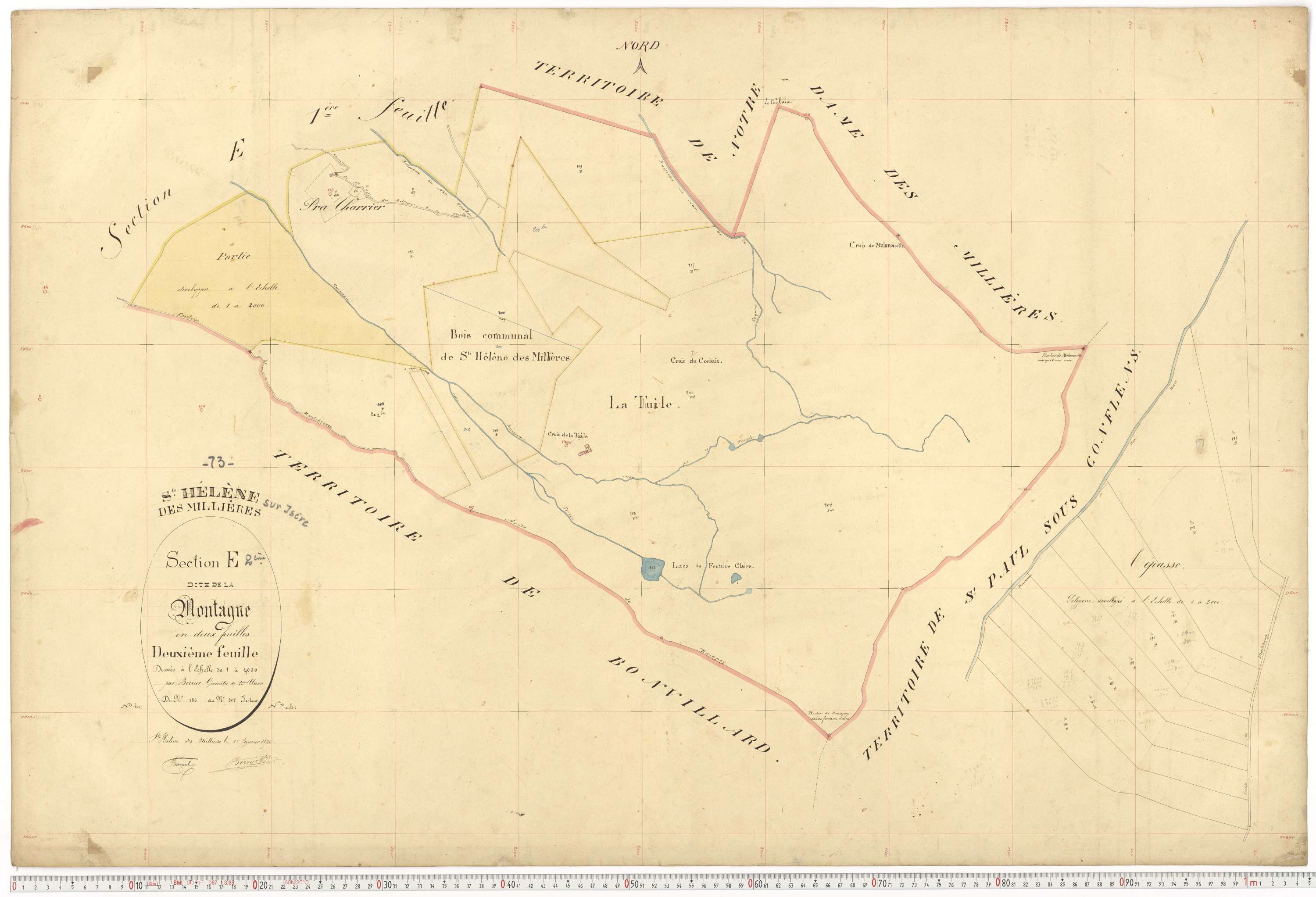Sainte-Hélène-sur-Isère - Plans cadastraux du premier cadastre français.