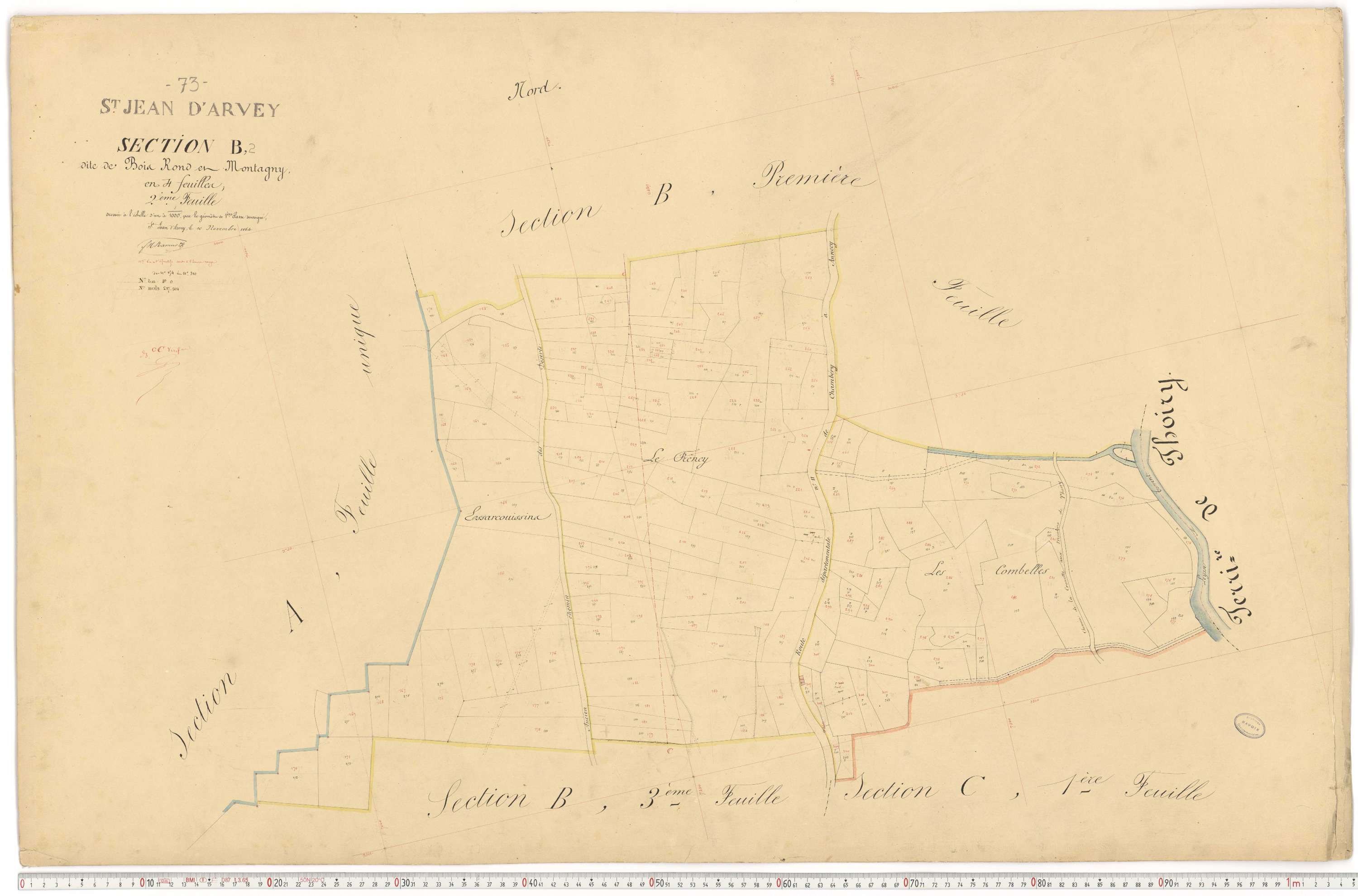 Saint-Jean-d'Arves - Cadastre français (1864).