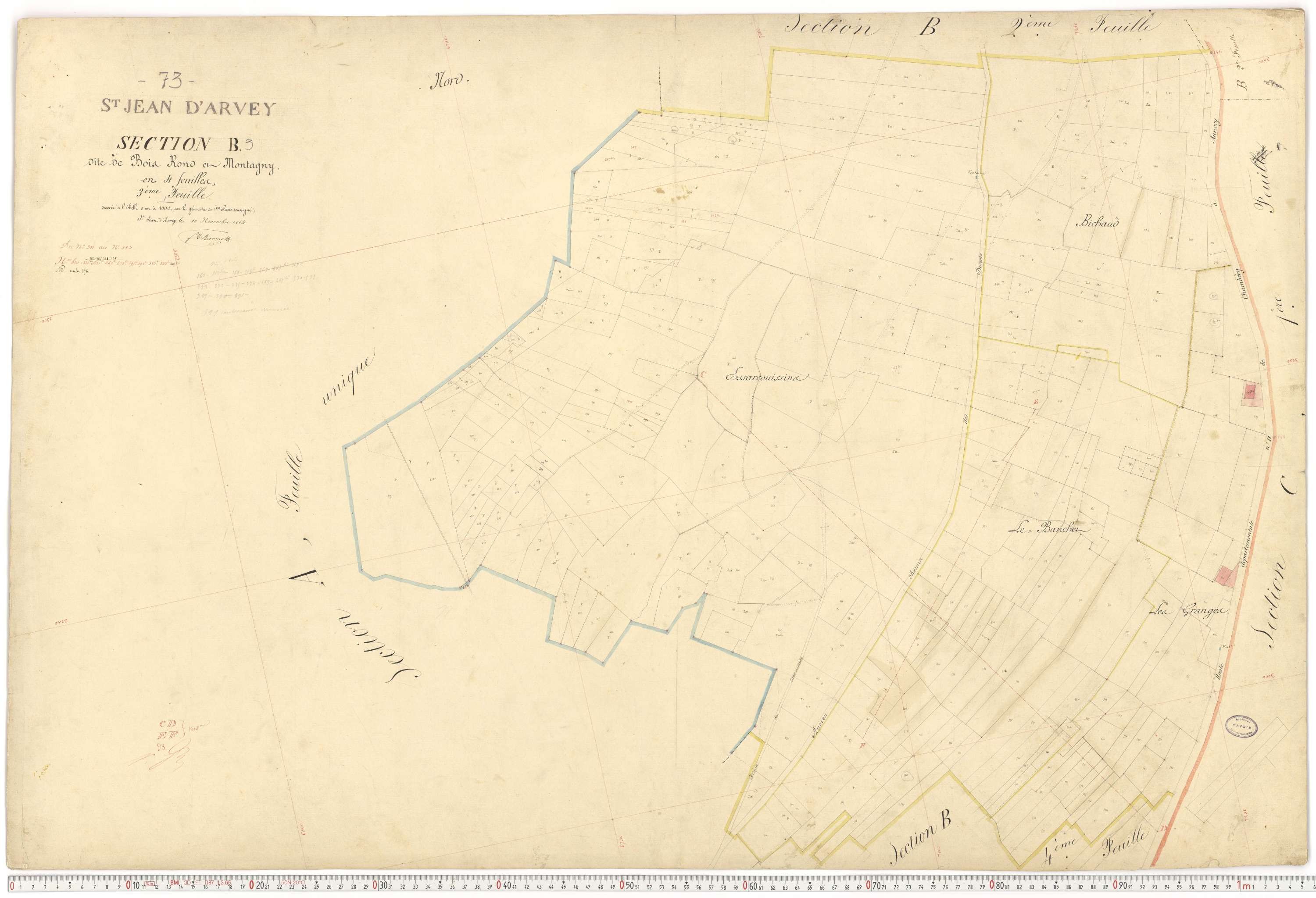 Saint-Jean-d'Arves - Cadastre français (1864).