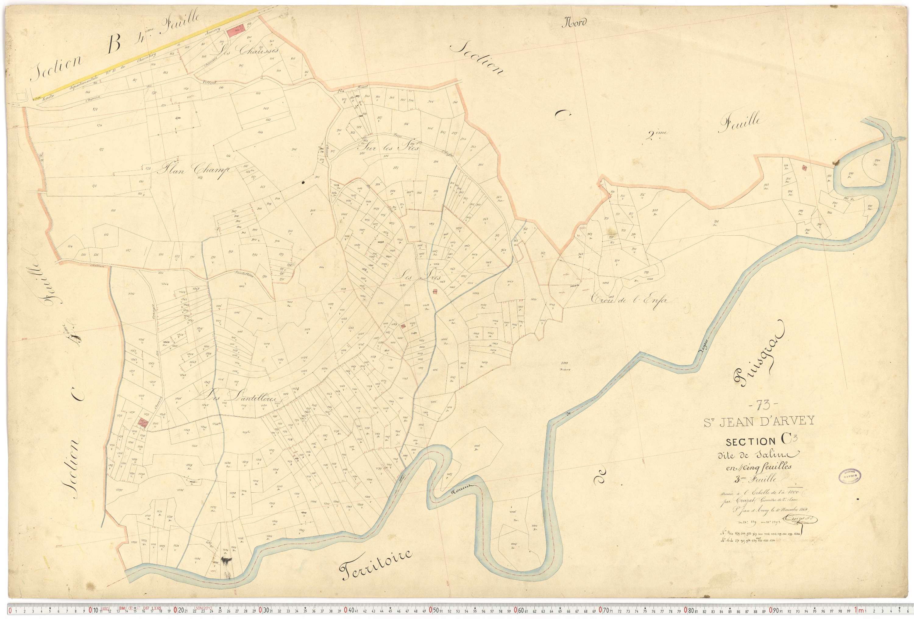 Saint-Jean-d'Arves - Cadastre français (1864).