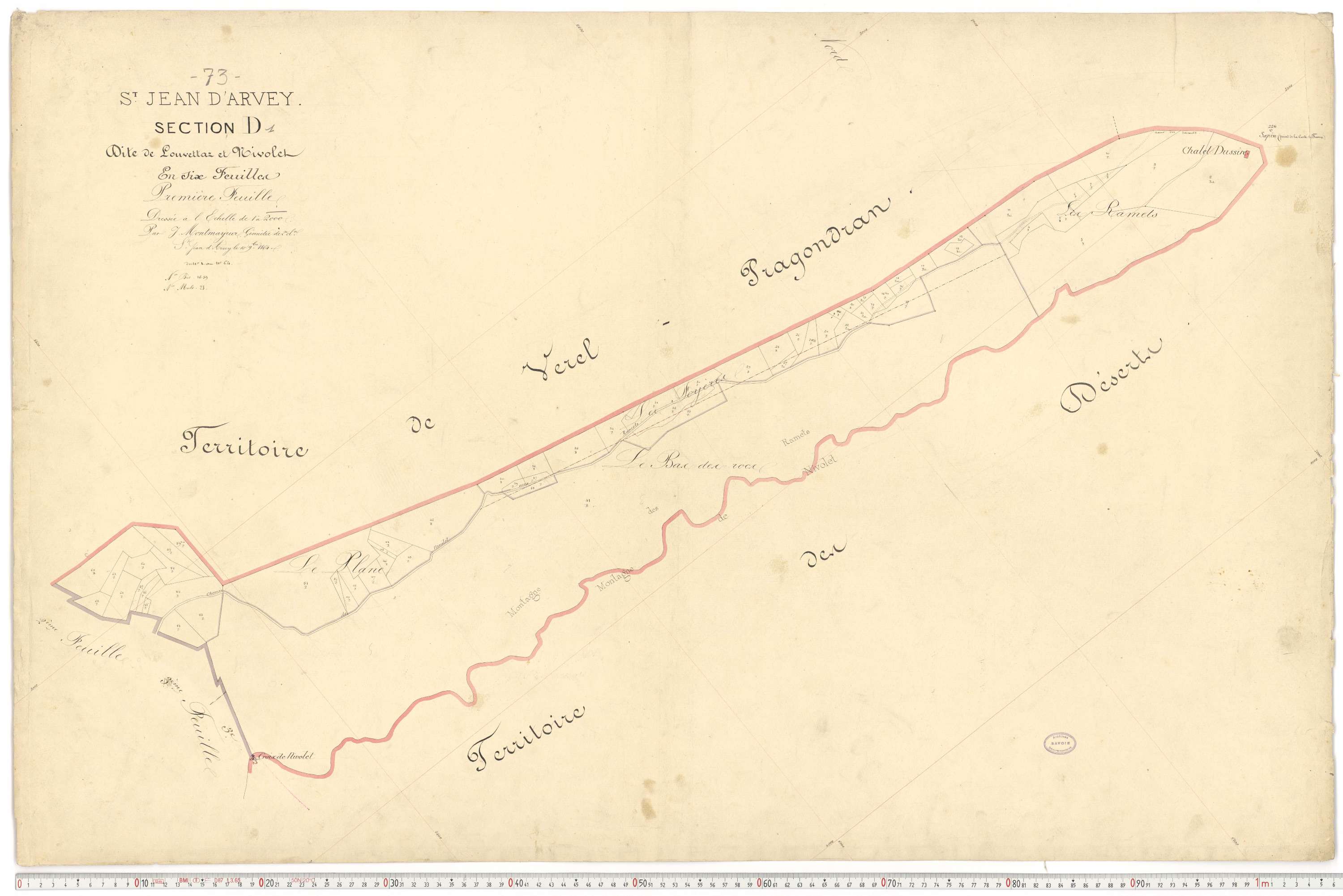 Saint-Jean-d'Arves - Cadastre français (1864).