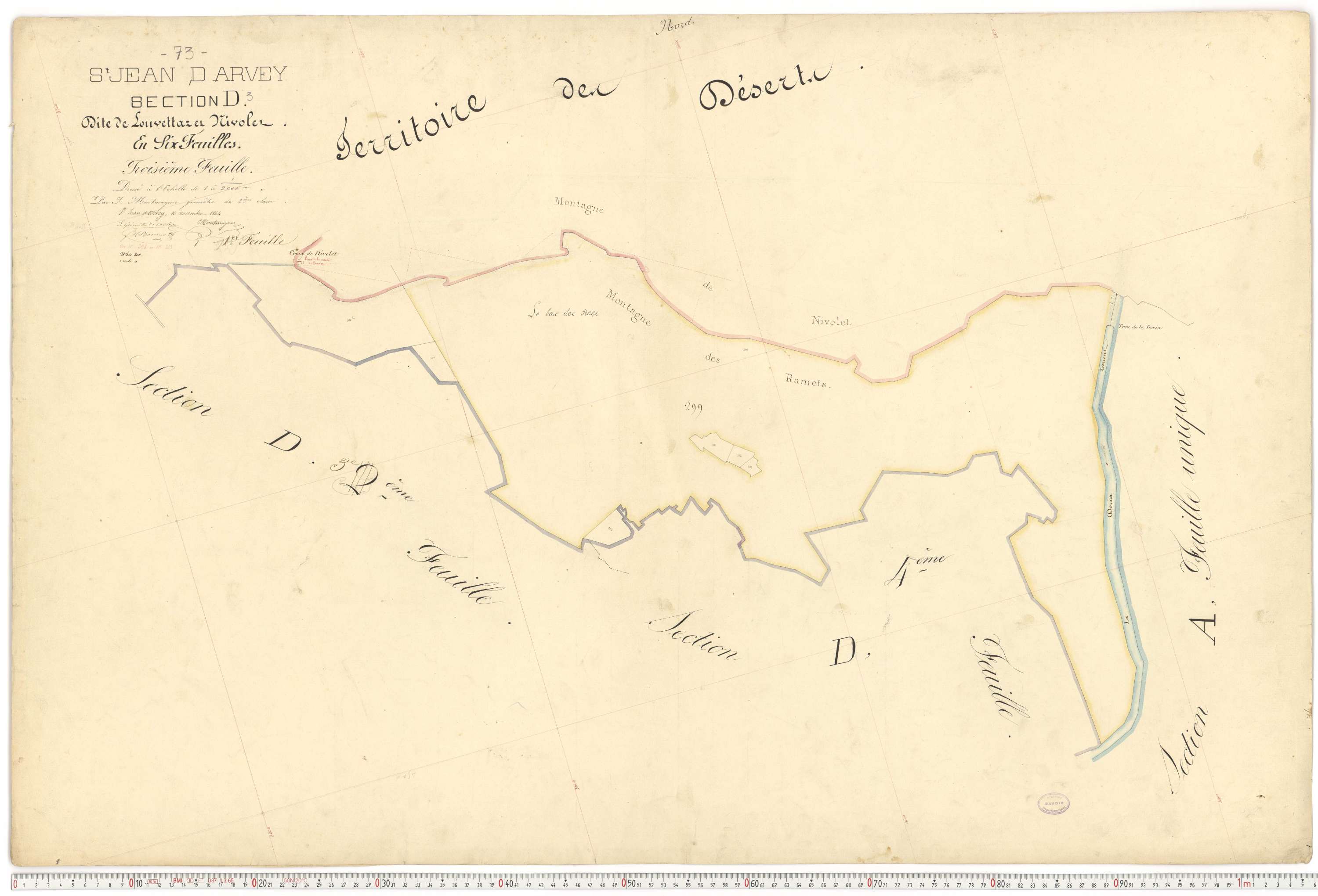 Saint-Jean-d'Arves - Cadastre français (1864).