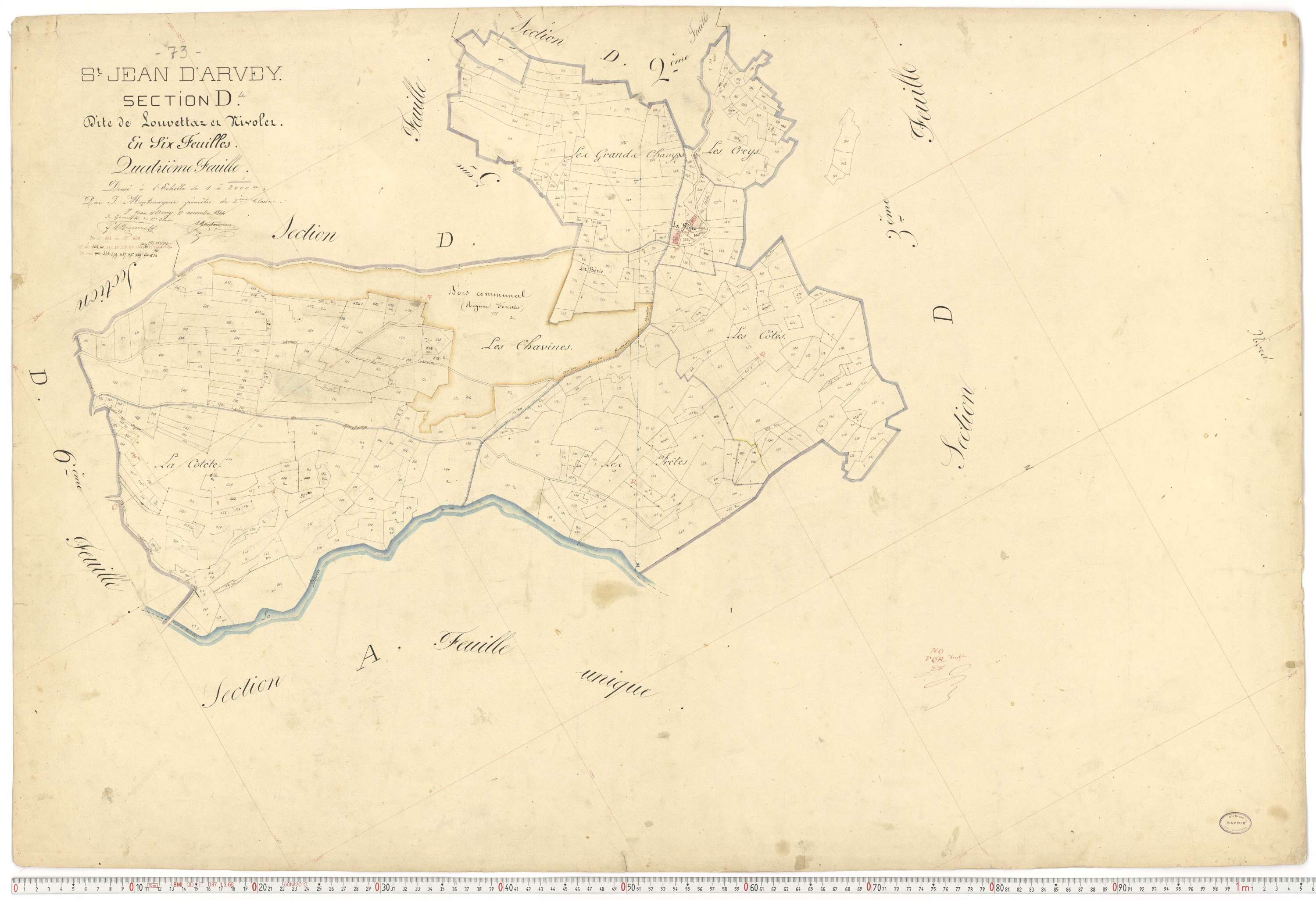Saint-Jean-d'Arves - Cadastre français (1864).