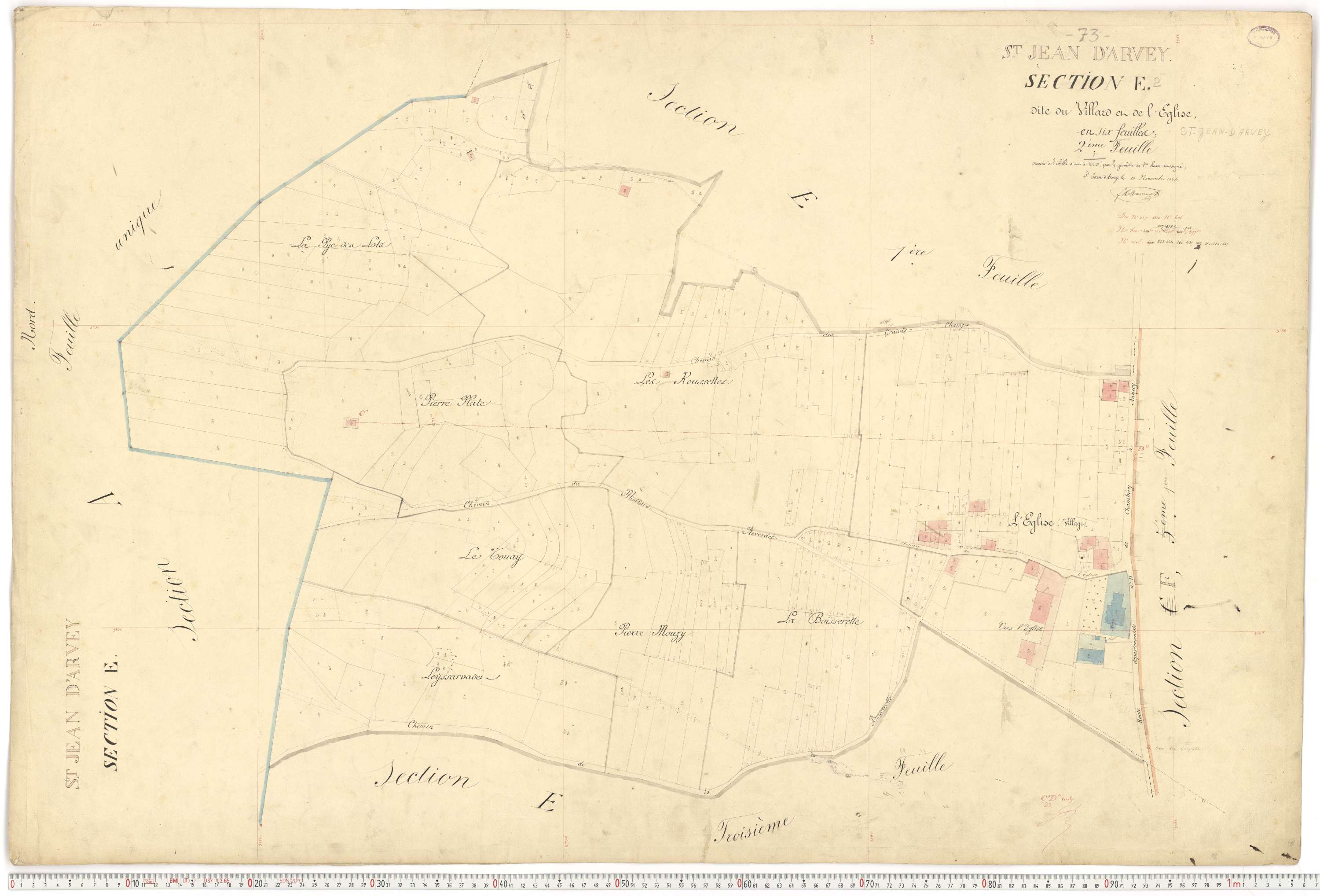 Saint-Jean-d'Arves - Cadastre français (1864).