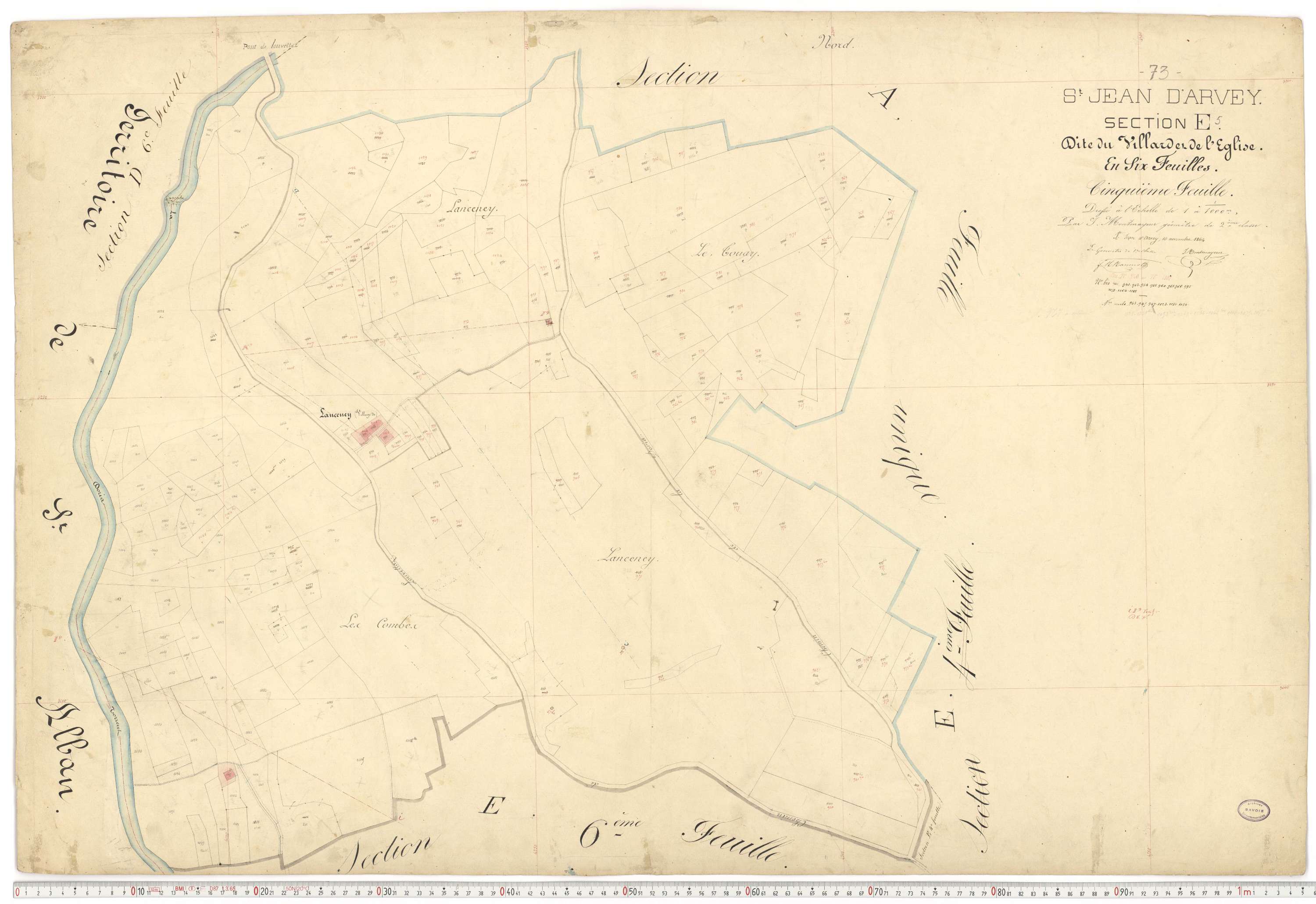 Saint-Jean-d'Arves - Cadastre français (1864).