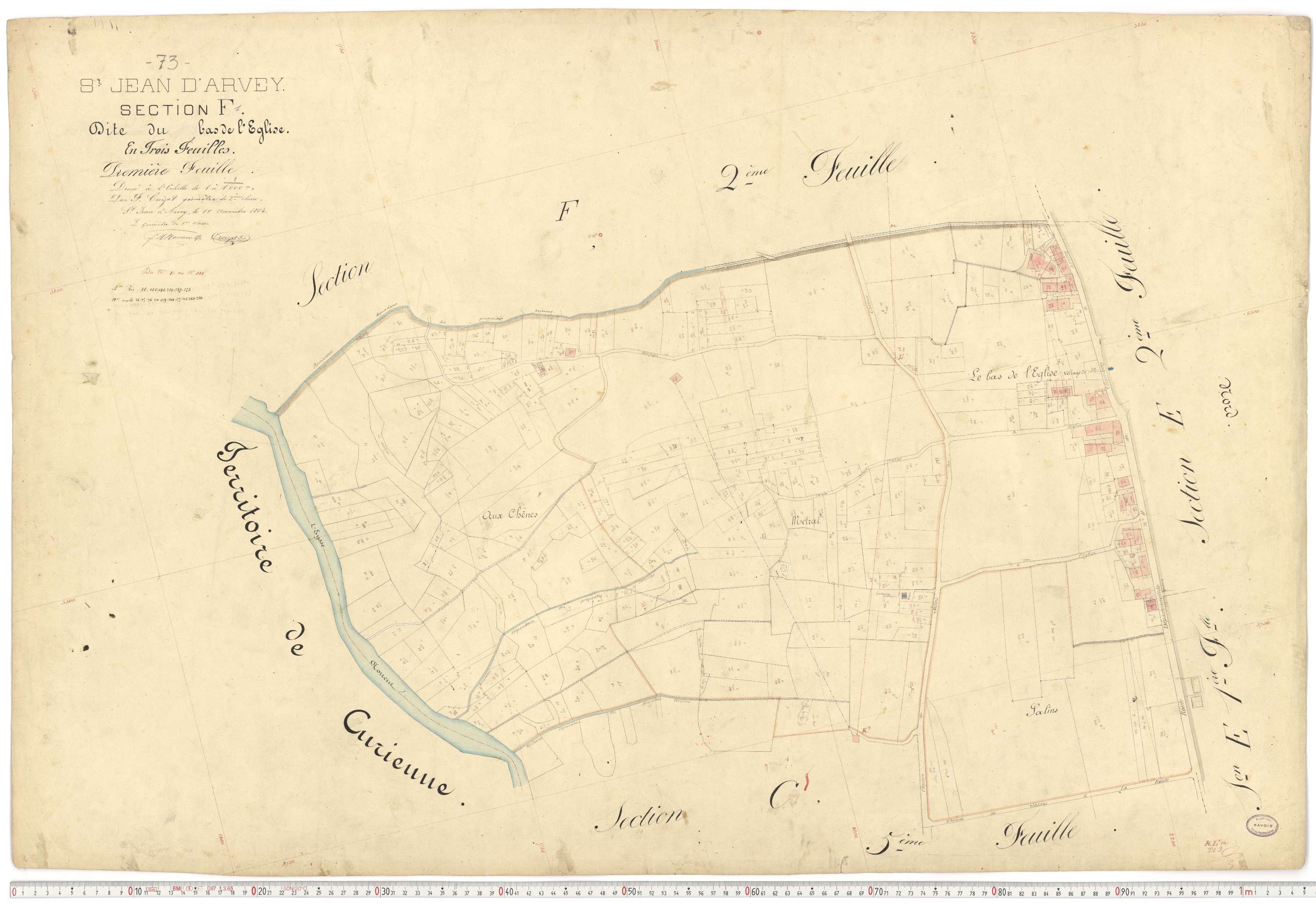 Saint-Jean-d'Arves - Cadastre français (1864).