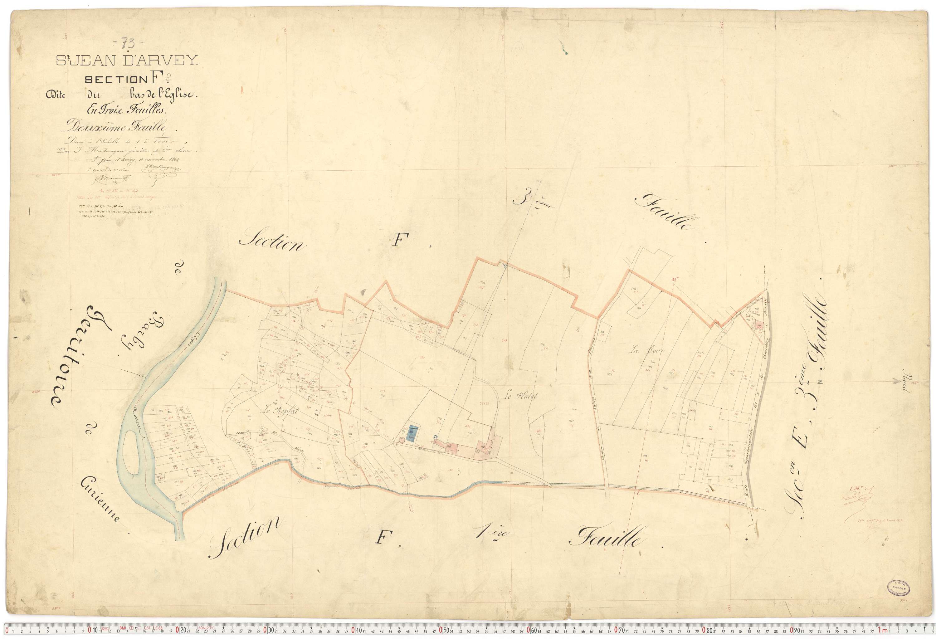Saint-Jean-d'Arves - Cadastre français (1864).