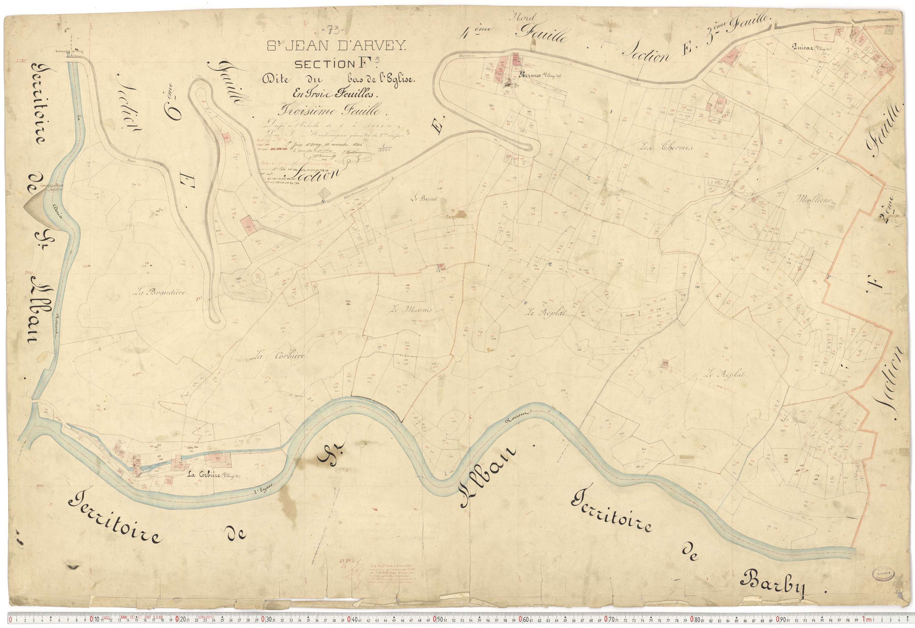 Saint-Jean-d'Arves - Cadastre français (1864).