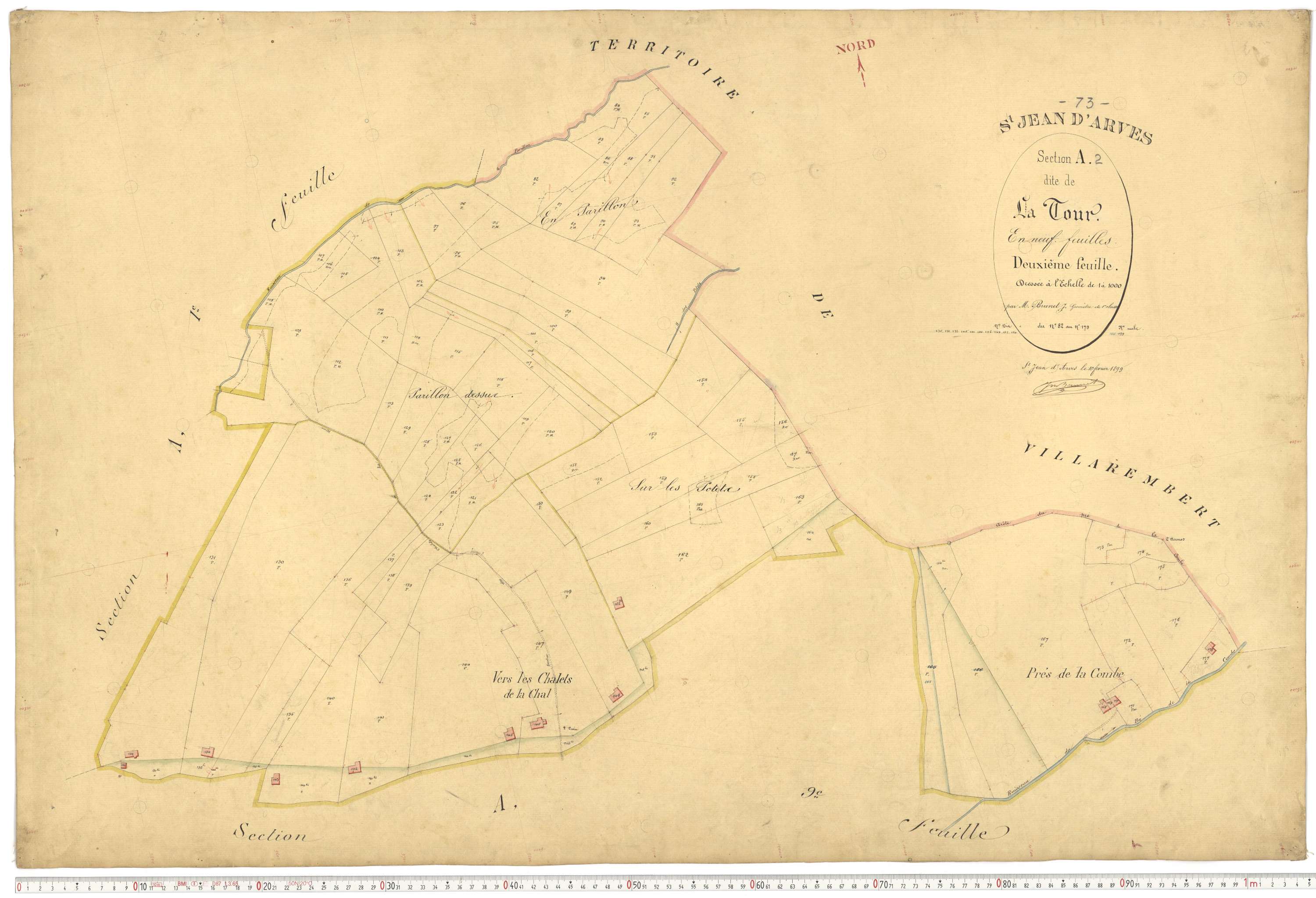 Saint-Jean-d'Arves - Plans cadastraux du premier cadastre français.