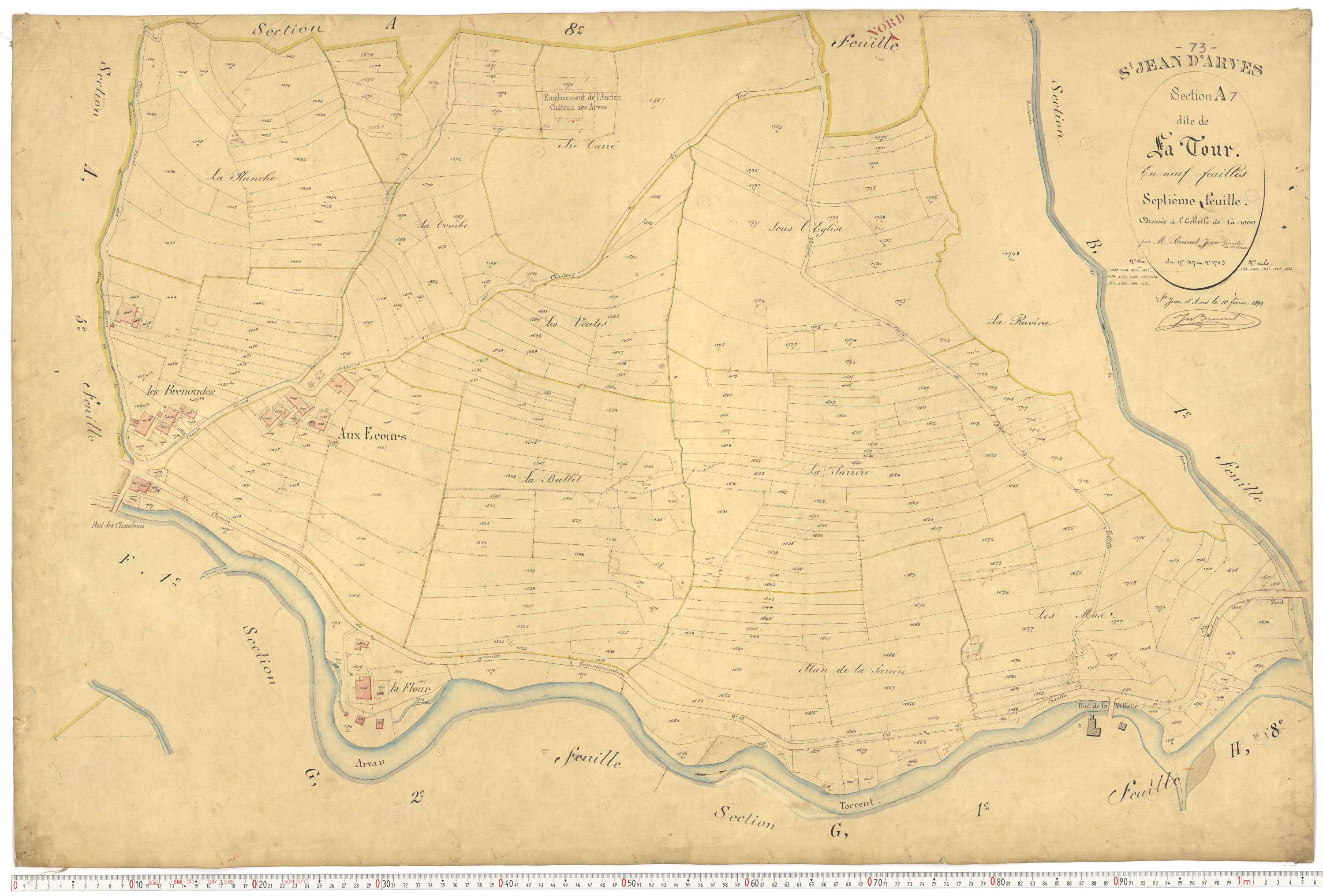 Saint-Jean-d'Arves - Plans cadastraux du premier cadastre français.