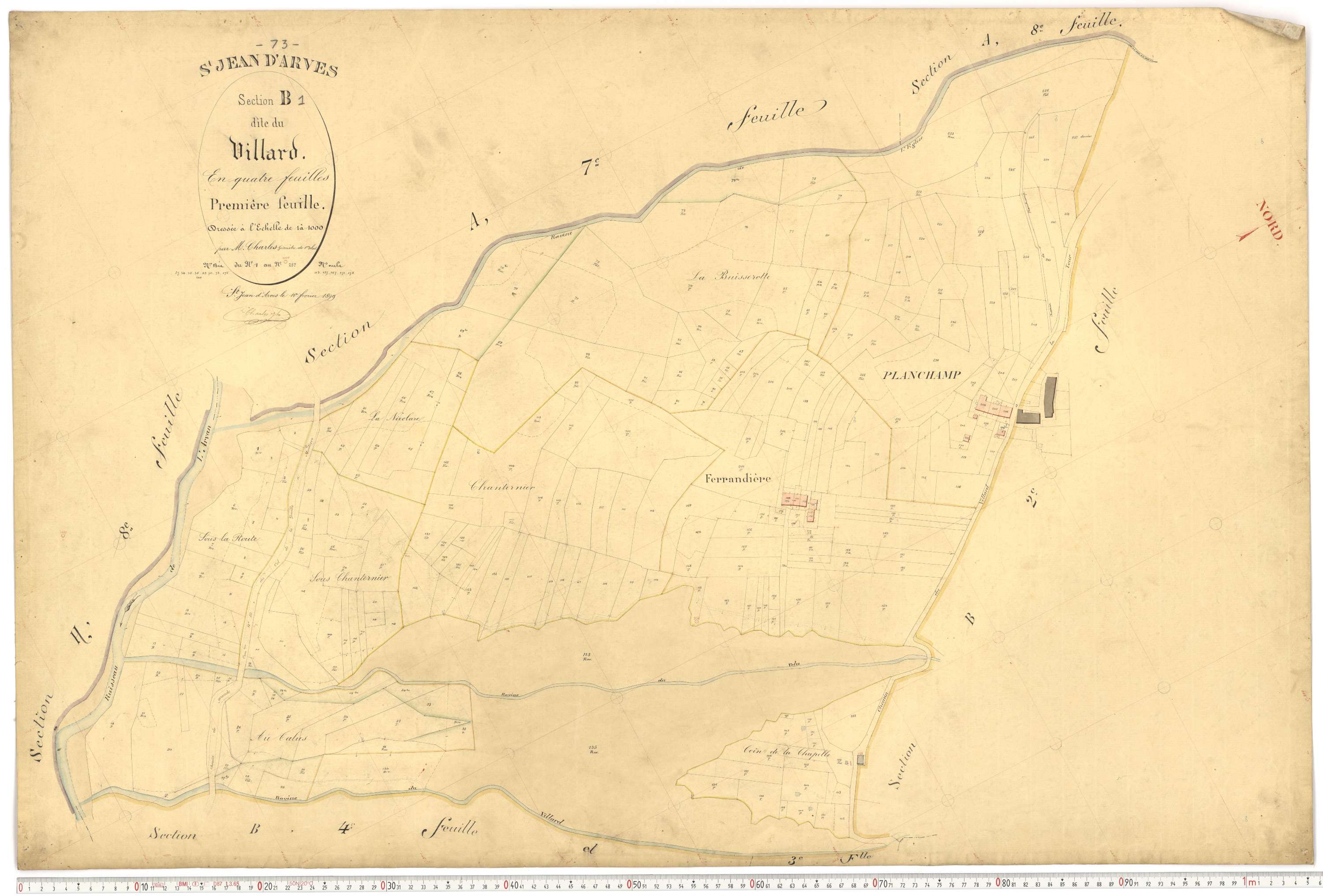 Saint-Jean-d'Arves - Plans cadastraux du premier cadastre français.