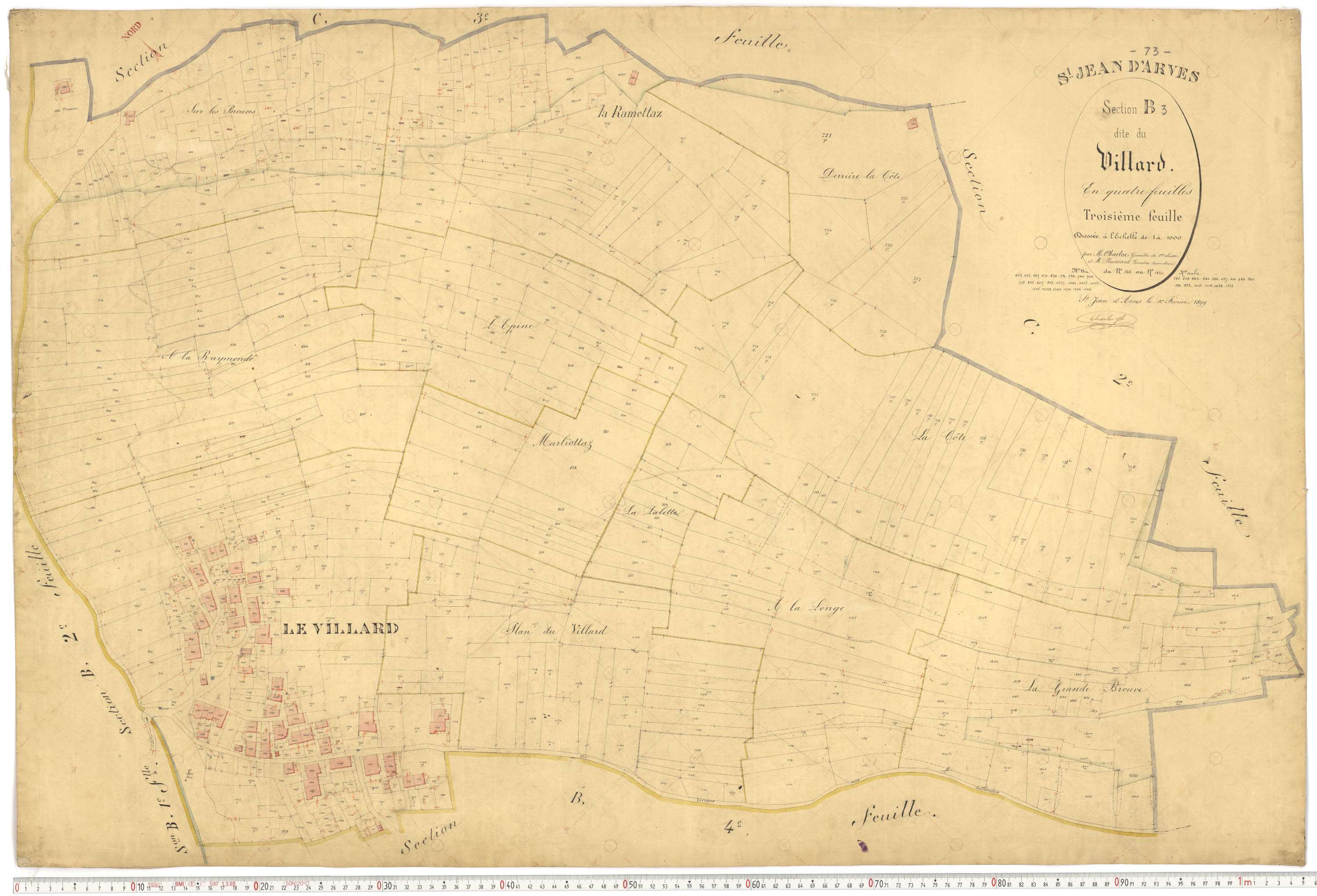 Saint-Jean-d'Arves - Plans cadastraux du premier cadastre français.