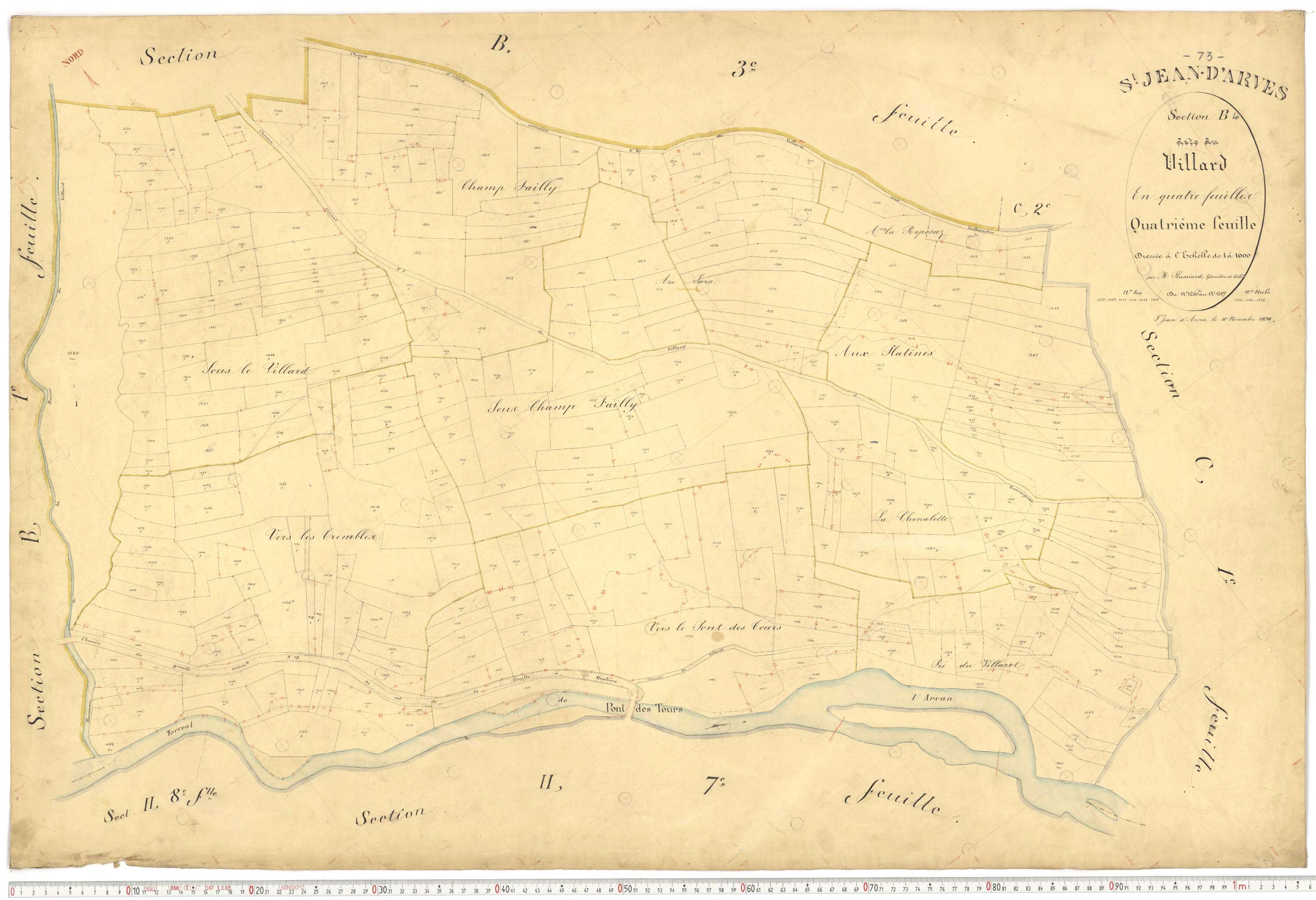 Saint-Jean-d'Arves - Plans cadastraux du premier cadastre français.