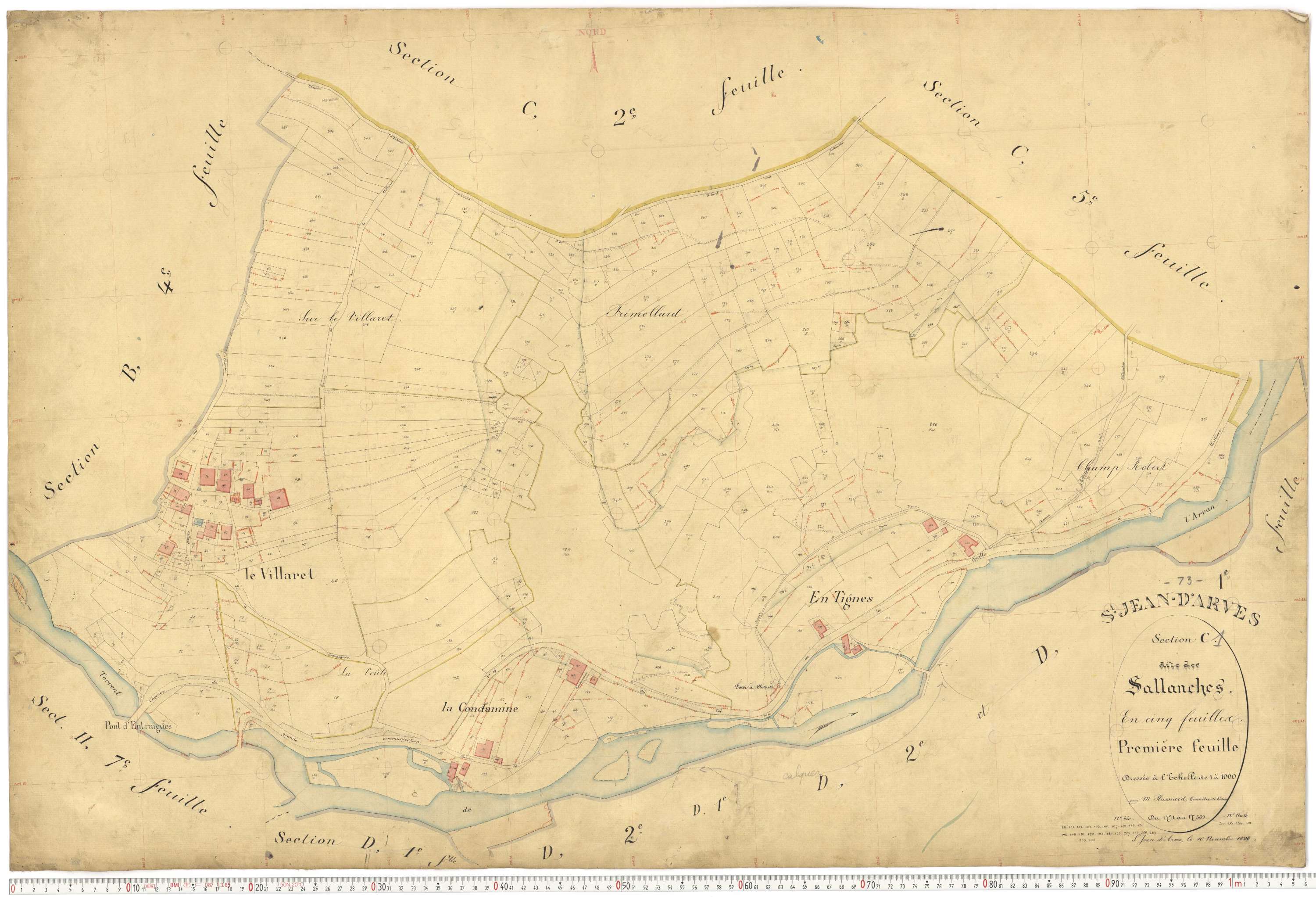Saint-Jean-d'Arves - Plans cadastraux du premier cadastre français.