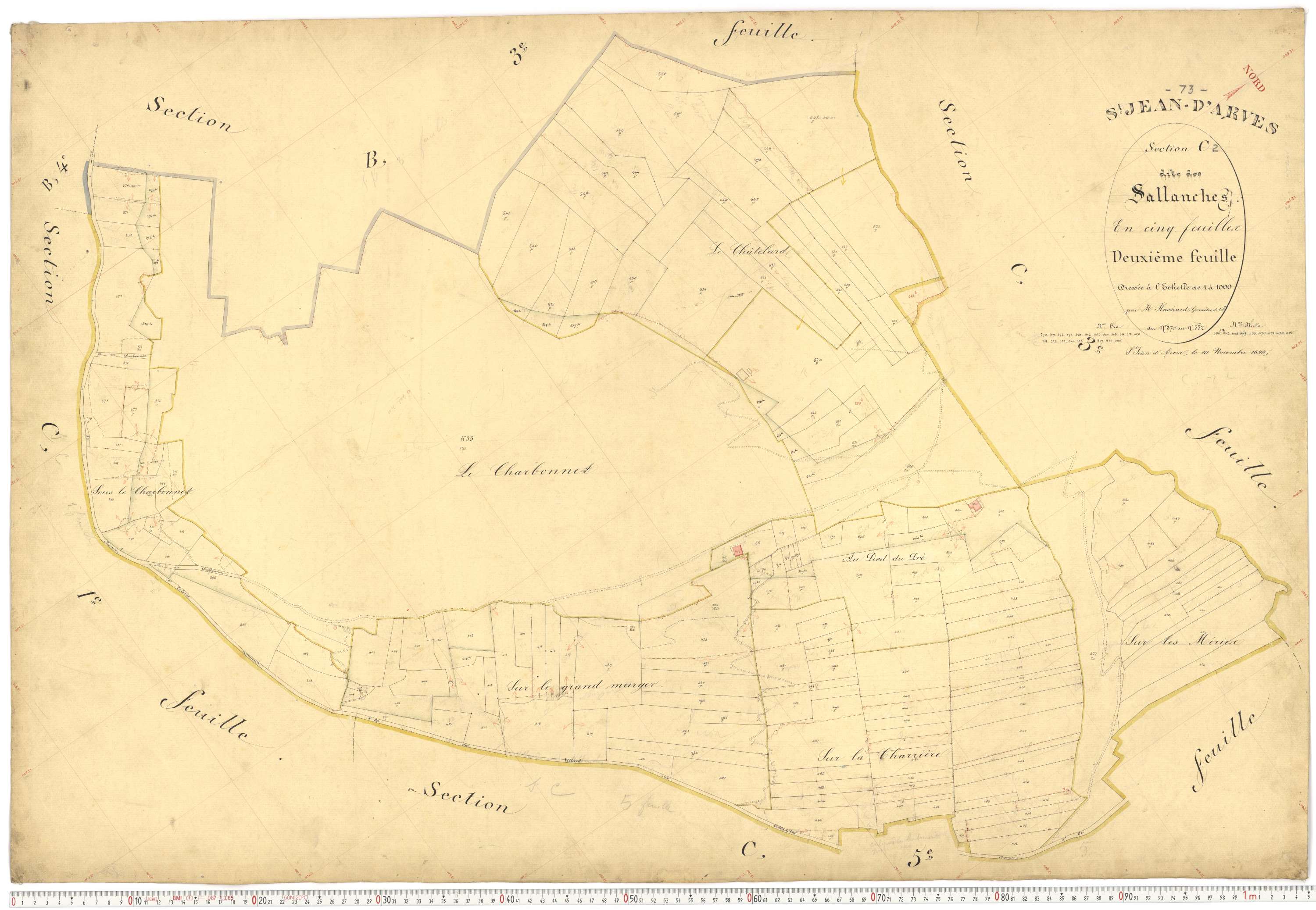 Saint-Jean-d'Arves - Plans cadastraux du premier cadastre français.