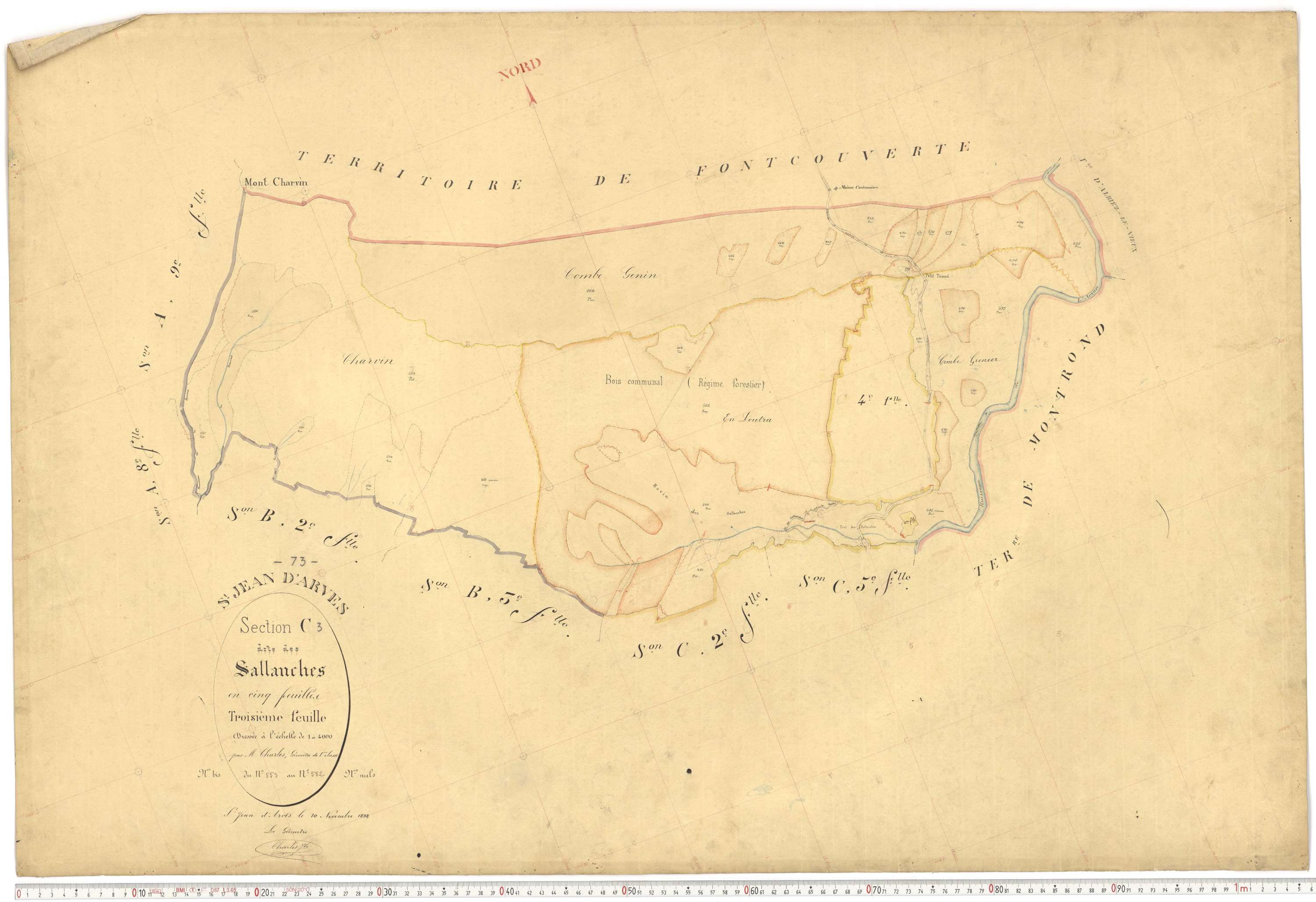 Saint-Jean-d'Arves - Plans cadastraux du premier cadastre français.