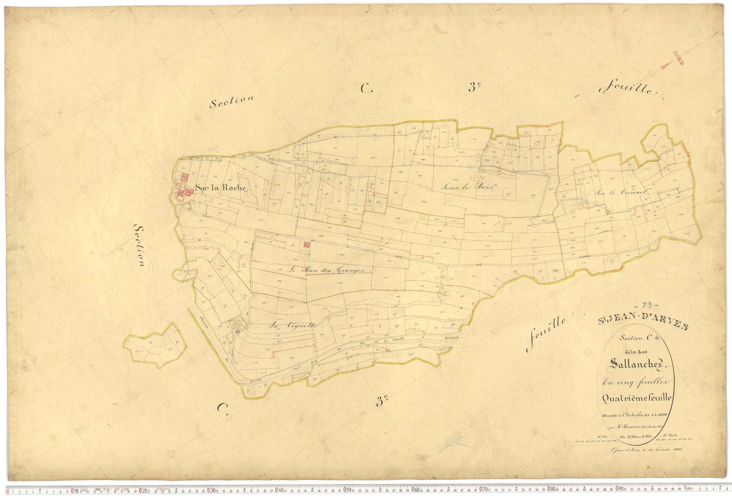 Saint-Jean-d'Arves - Plans cadastraux du premier cadastre français.