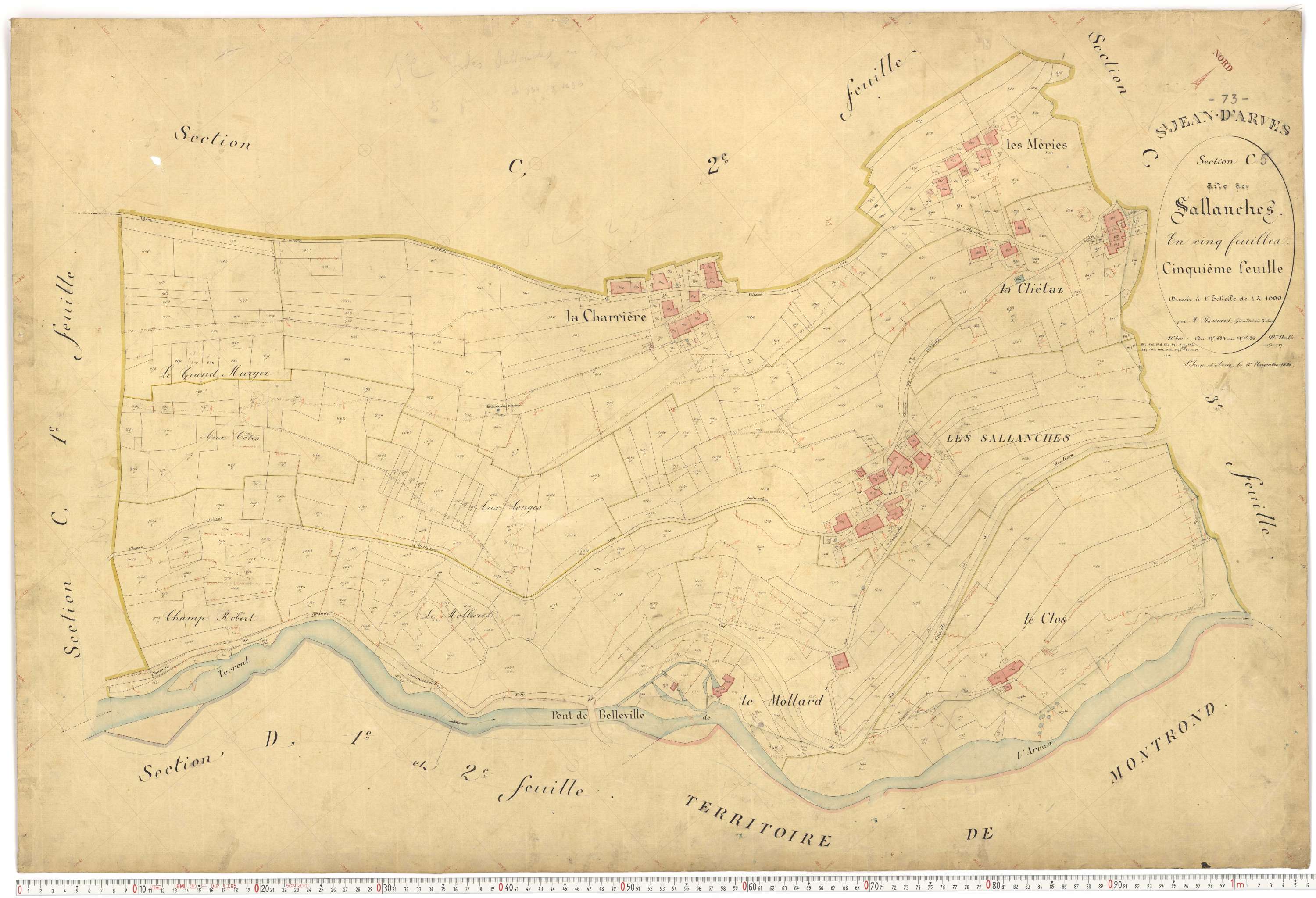 Saint-Jean-d'Arves - Plans cadastraux du premier cadastre français.