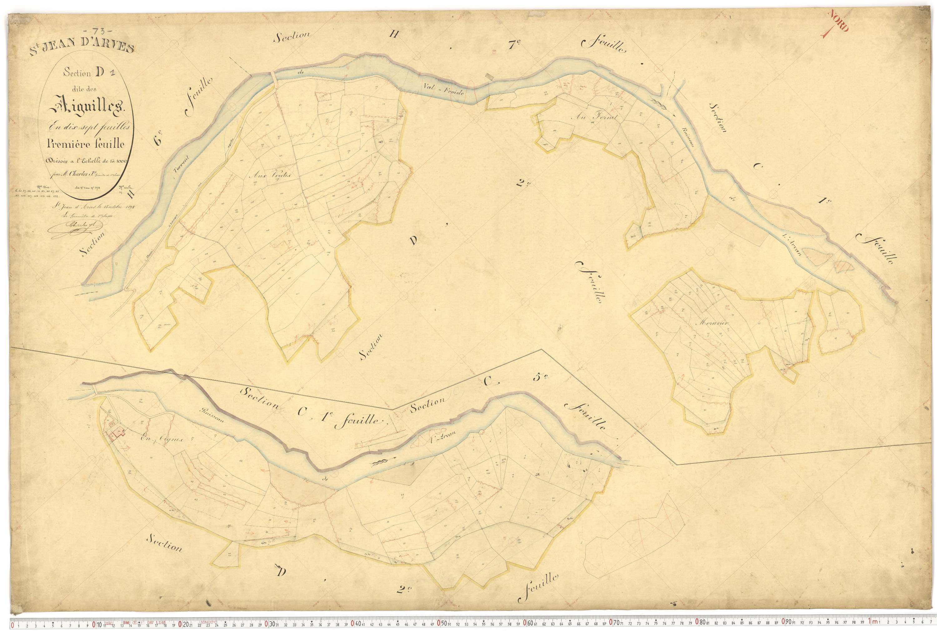 Saint-Jean-d'Arves - Plans cadastraux du premier cadastre français.