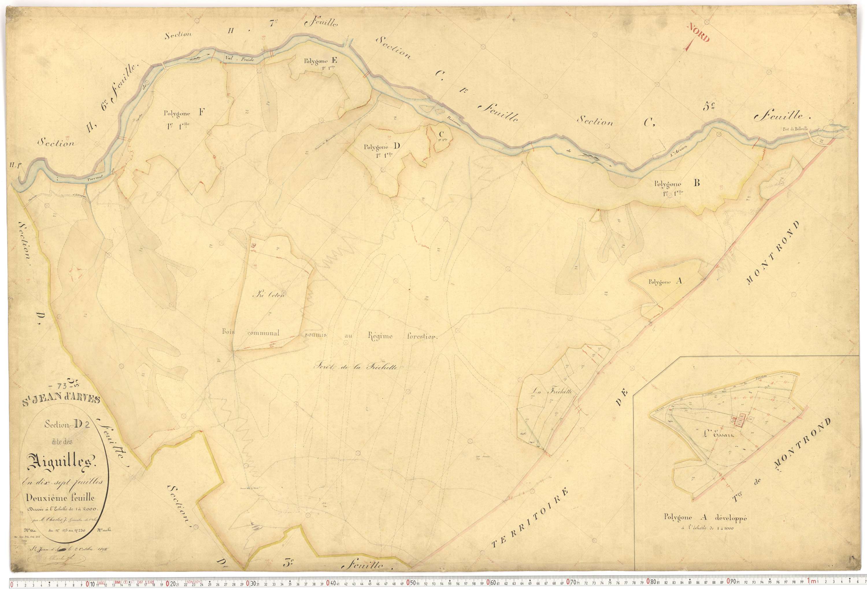 Saint-Jean-d'Arves - Plans cadastraux du premier cadastre français.