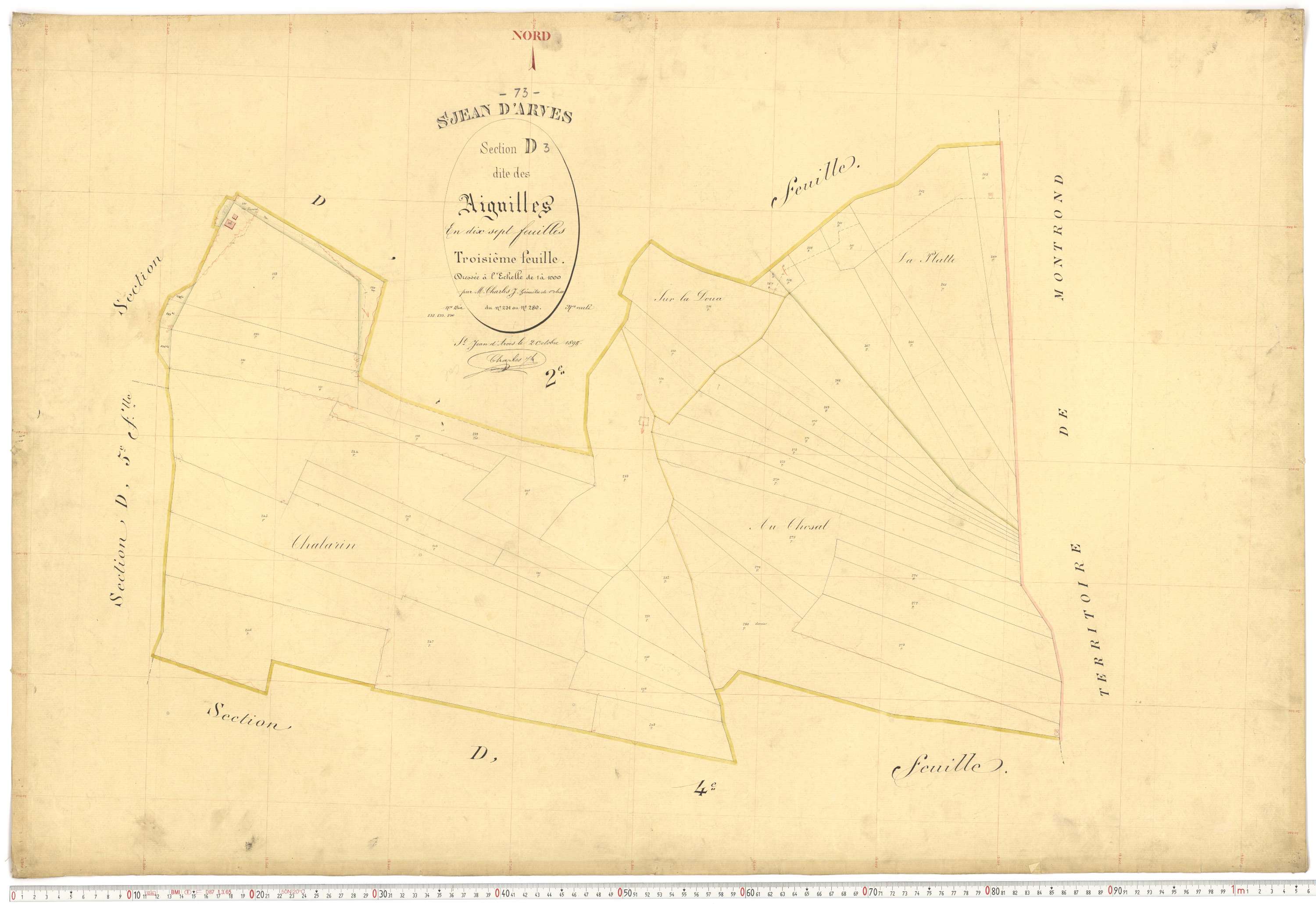 Saint-Jean-d'Arves - Plans cadastraux du premier cadastre français.